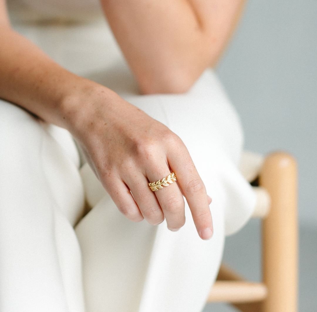 14K Gold Filled Stacking Ring Dainty Handmade Minimalist Everyday - Triniskies
