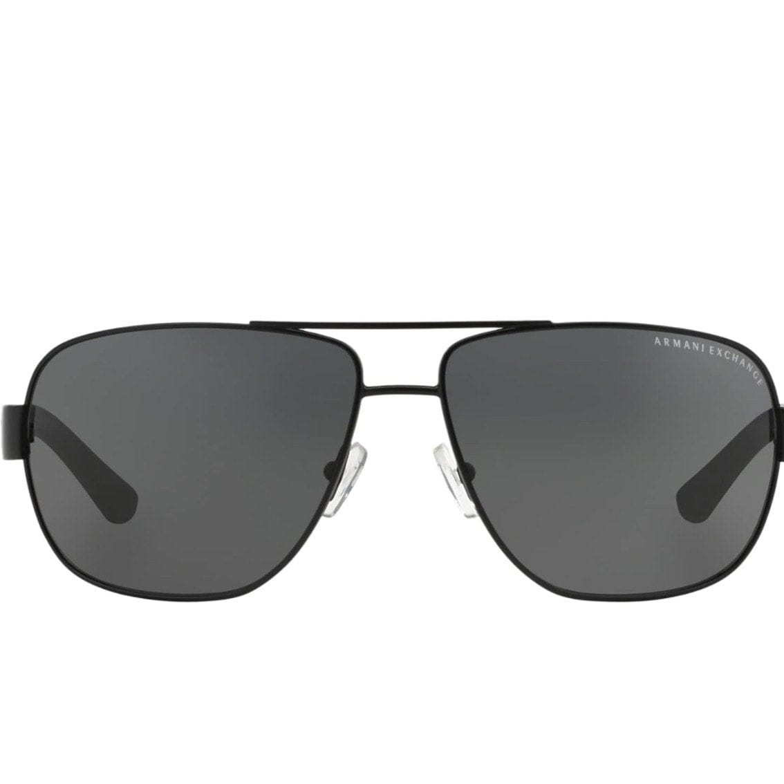 Armani Exchange Men's Sunglasses, Matte Black Frame, Grey Lenses, 62MM, Full Rim - Triniskies