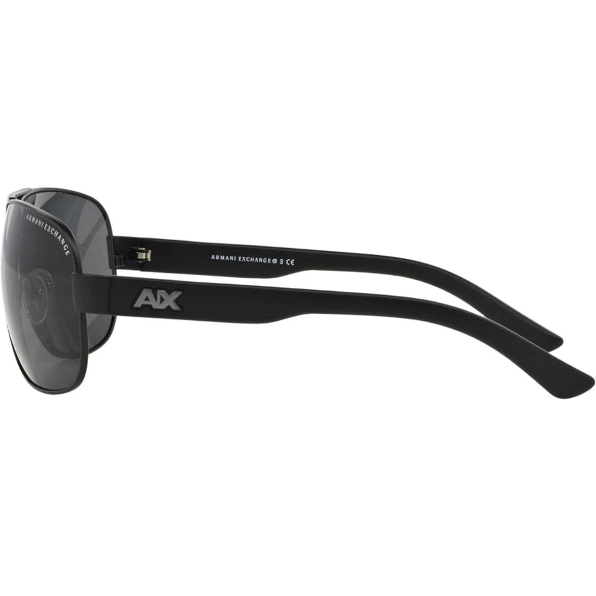 Armani Exchange Men's Sunglasses, Matte Black Frame, Grey Lenses, 62MM, Full Rim - Triniskies