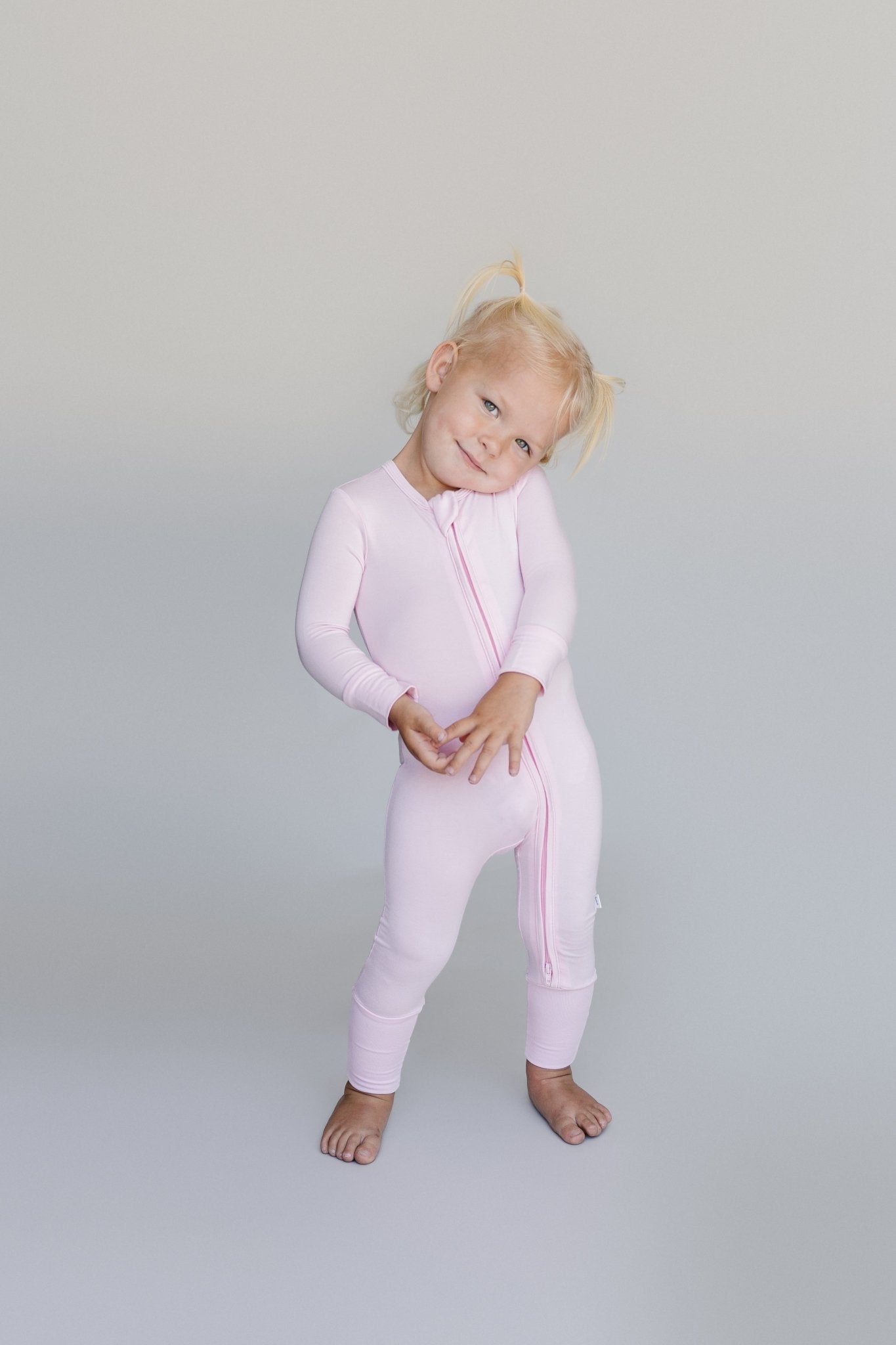 Bamboo Convertible Zip Footie – Infant & Toddler Pajamas with Fold - Over Feet - Triniskies