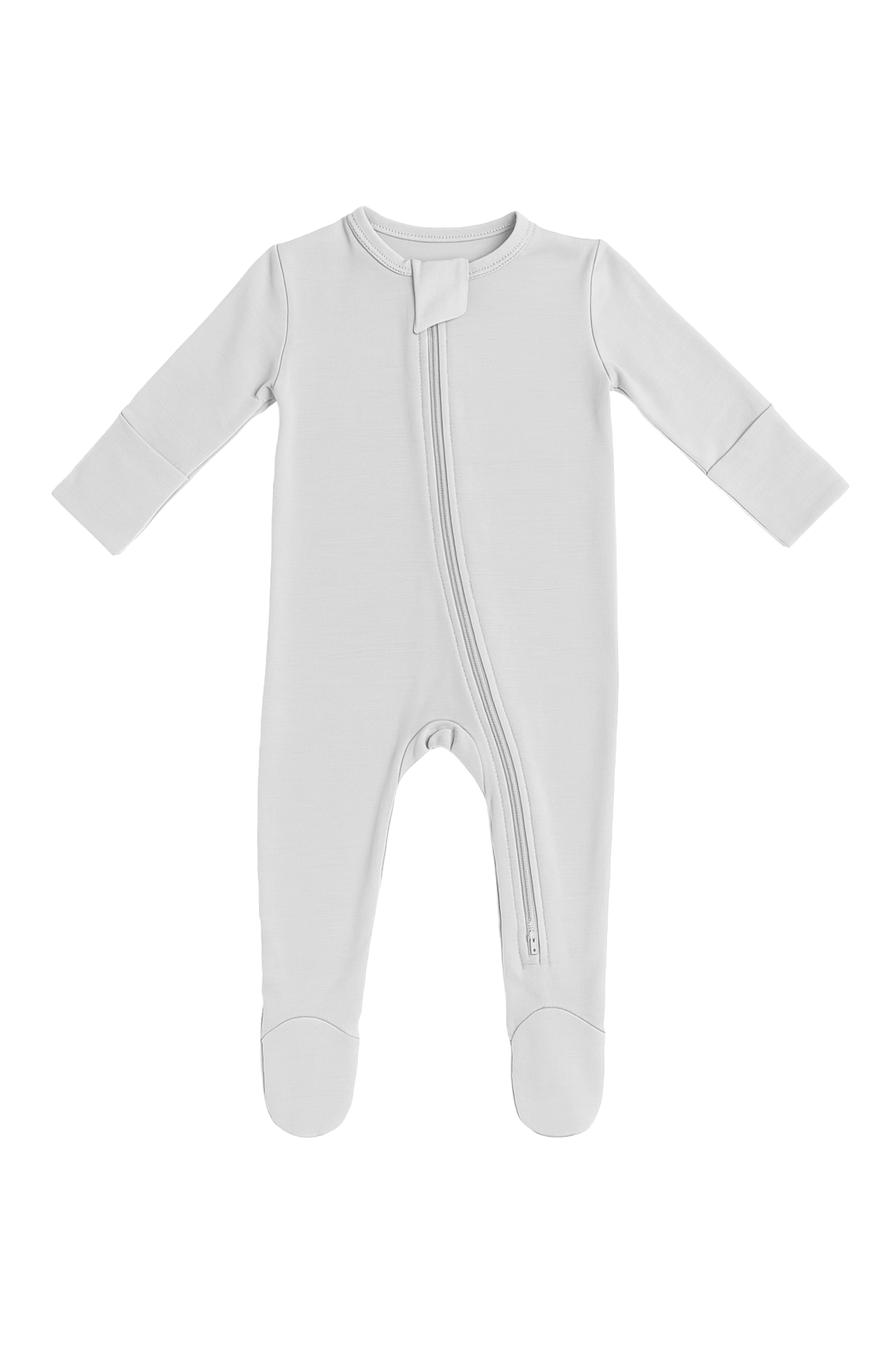 Bamboo Zip Footie – Soft Infant Pajamas with Fold - Over Mittens - Triniskies