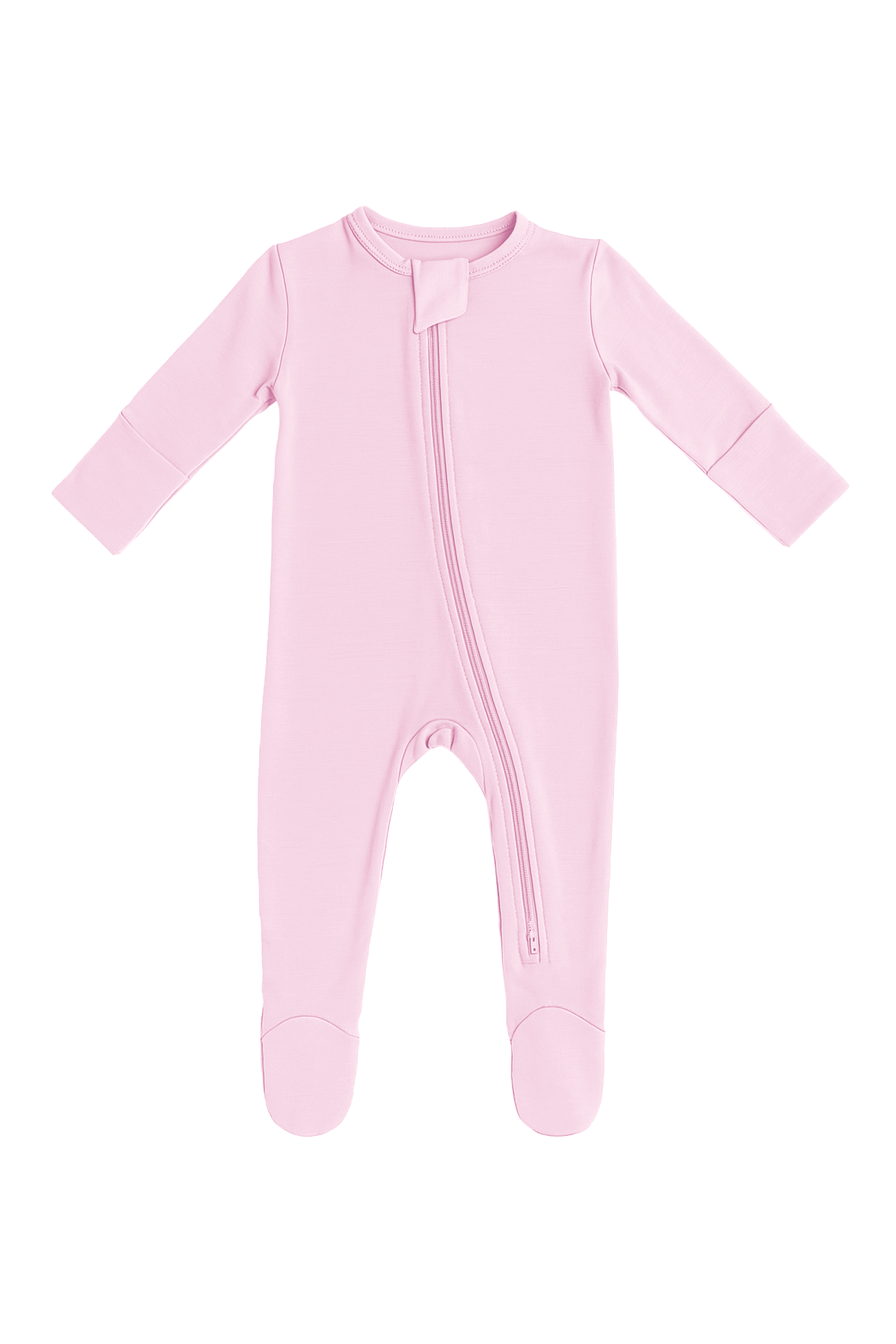 Bamboo Zip Footie – Soft Infant Pajamas with Fold - Over Mittens - Triniskies