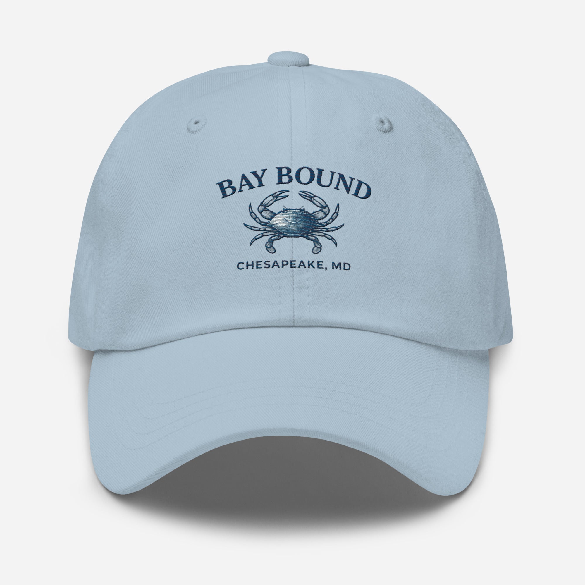 Bay Bound Crab Hat Yupoong Dad Hat Chesapeake Fishing Cap Coastal Gift - Triniskies