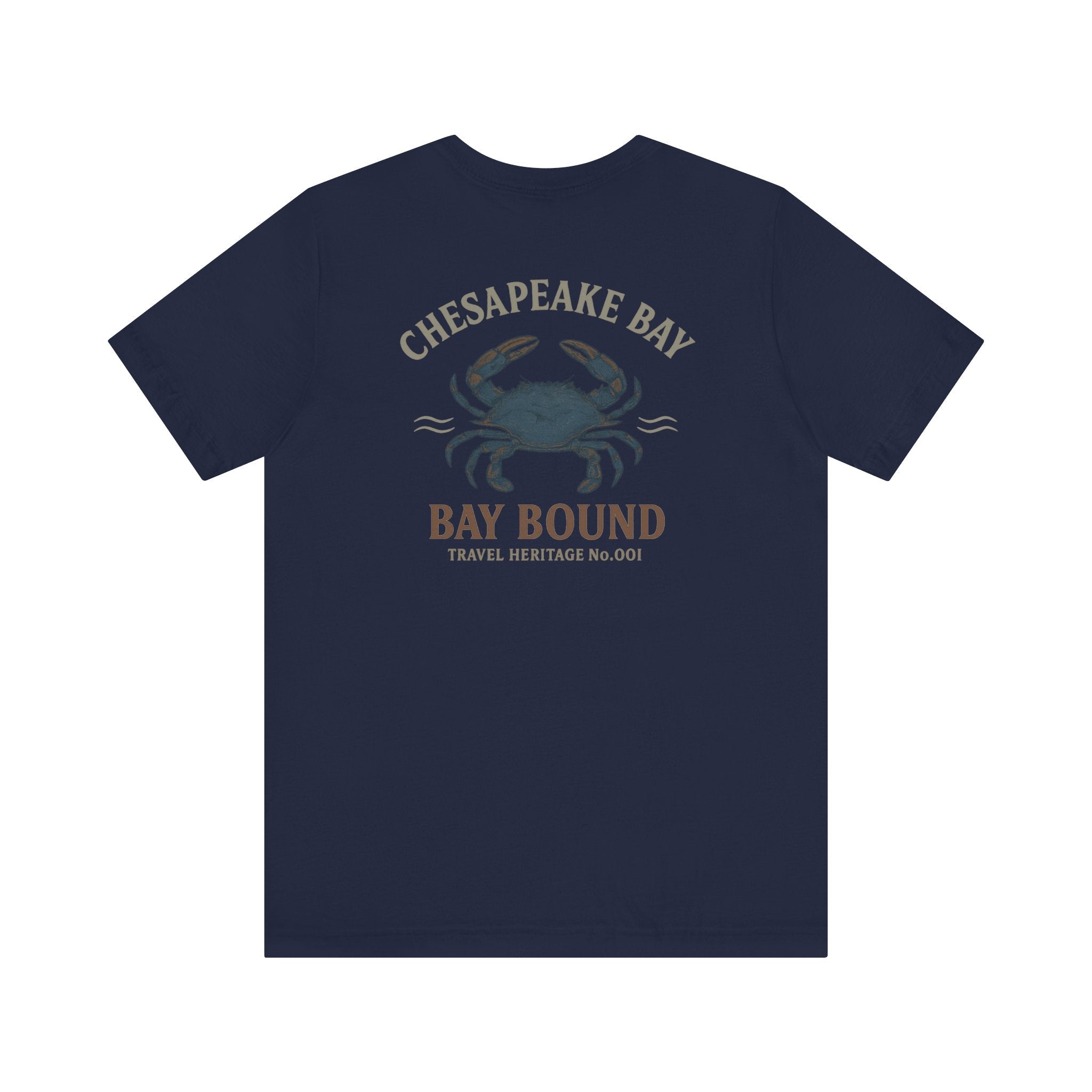 Bay Bound Crab Tee Chesapeake Bay Shirt Blue Crab Graphic T-Shirt Trini Skies - Triniskies