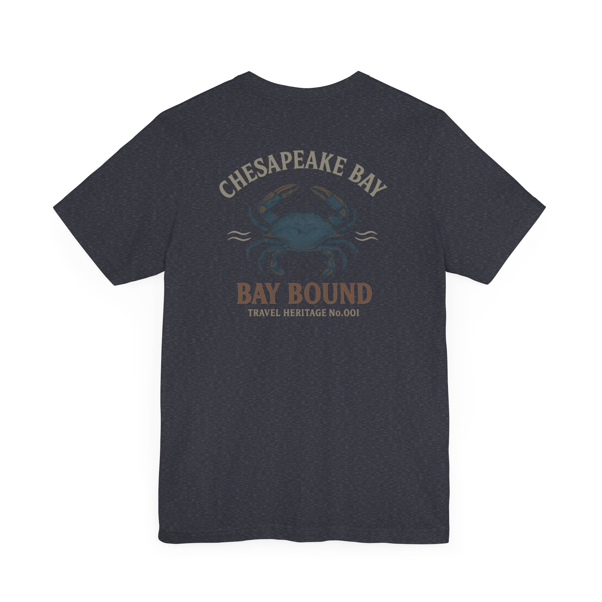 Bay Bound Crab Tee Chesapeake Bay Shirt Blue Crab Graphic T-Shirt Trini Skies - Triniskies