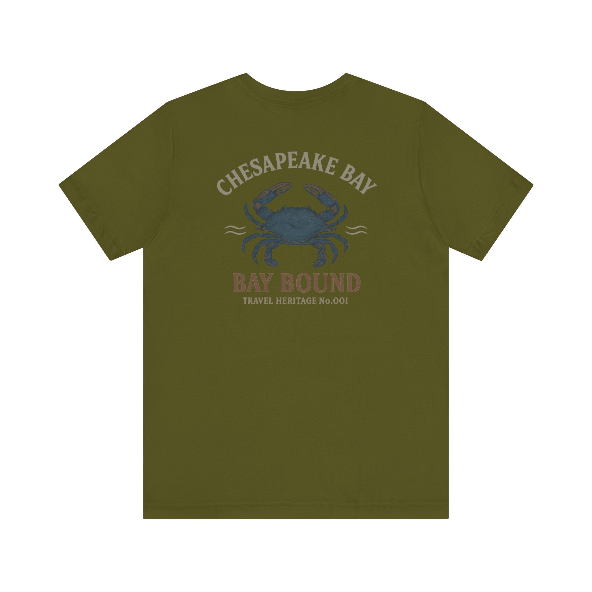 Bay Bound Crab Tee Chesapeake Bay Shirt Blue Crab Graphic T-Shirt Trini Skies - Triniskies