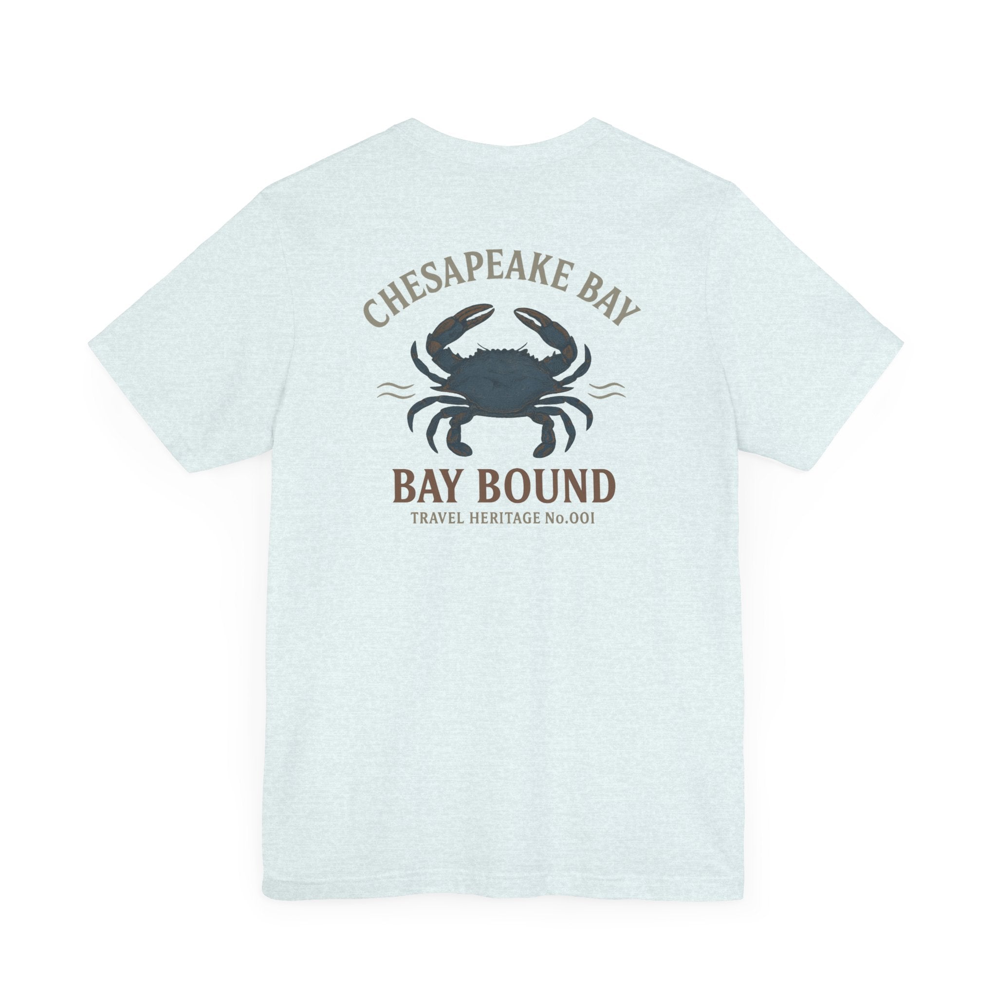 Bay Bound Crab Tee Chesapeake Bay Shirt Blue Crab Graphic T-Shirt Trini Skies - Triniskies