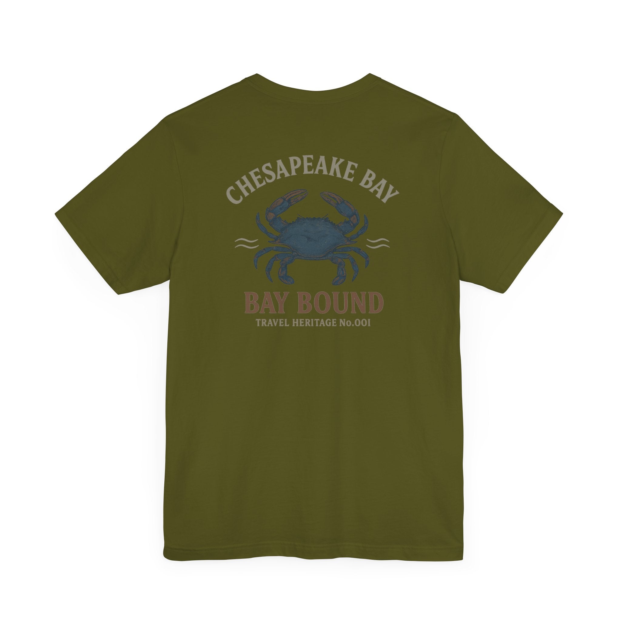 Bay Bound Crab Tee Chesapeake Bay Shirt Blue Crab Graphic T-Shirt Trini Skies - Triniskies