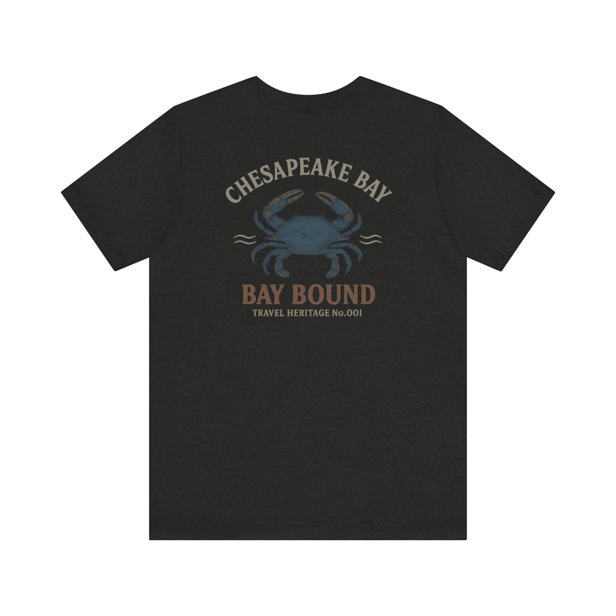 Bay Bound Crab Tee Chesapeake Bay Shirt Blue Crab Graphic T-Shirt Trini Skies - Triniskies
