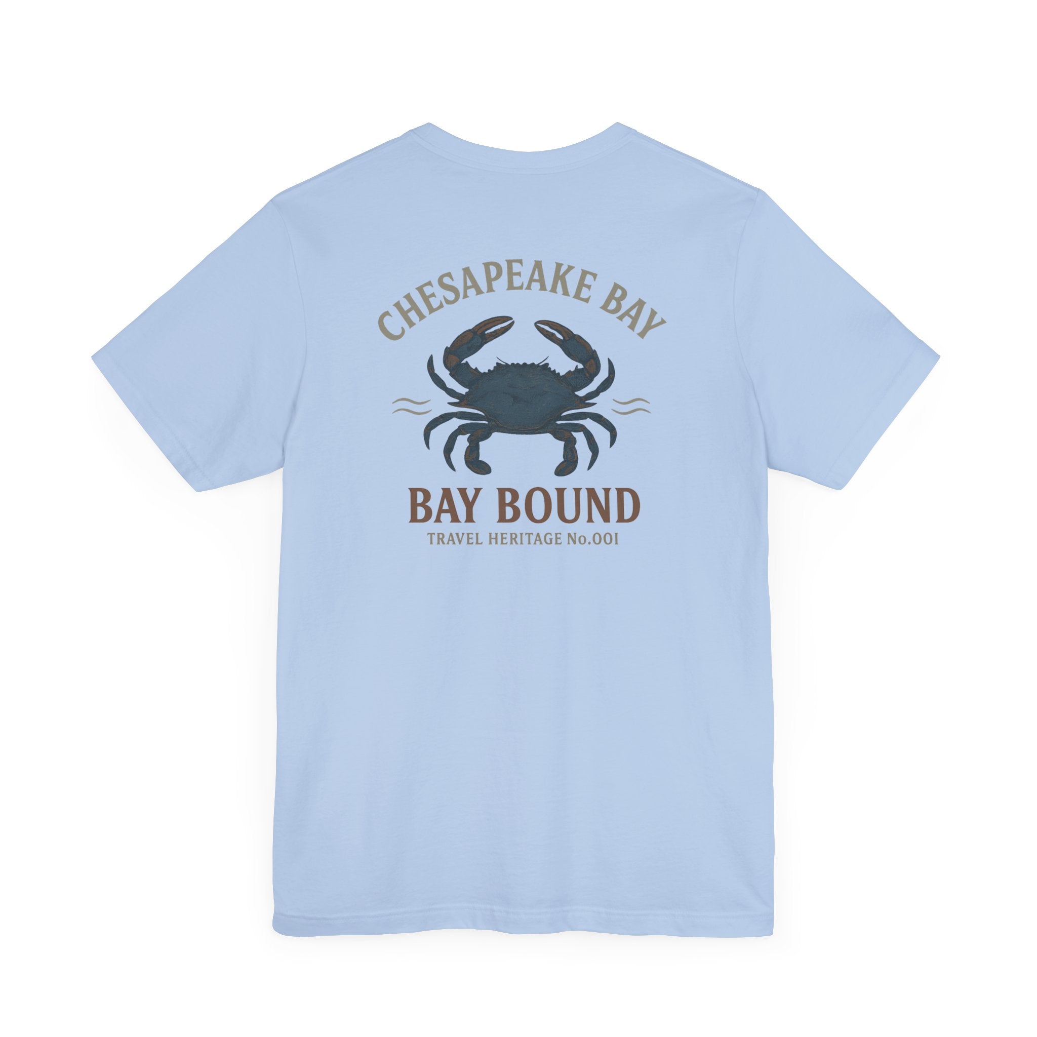 Bay Bound Crab Tee Chesapeake Bay Shirt Blue Crab Graphic T-Shirt Trini Skies - Triniskies