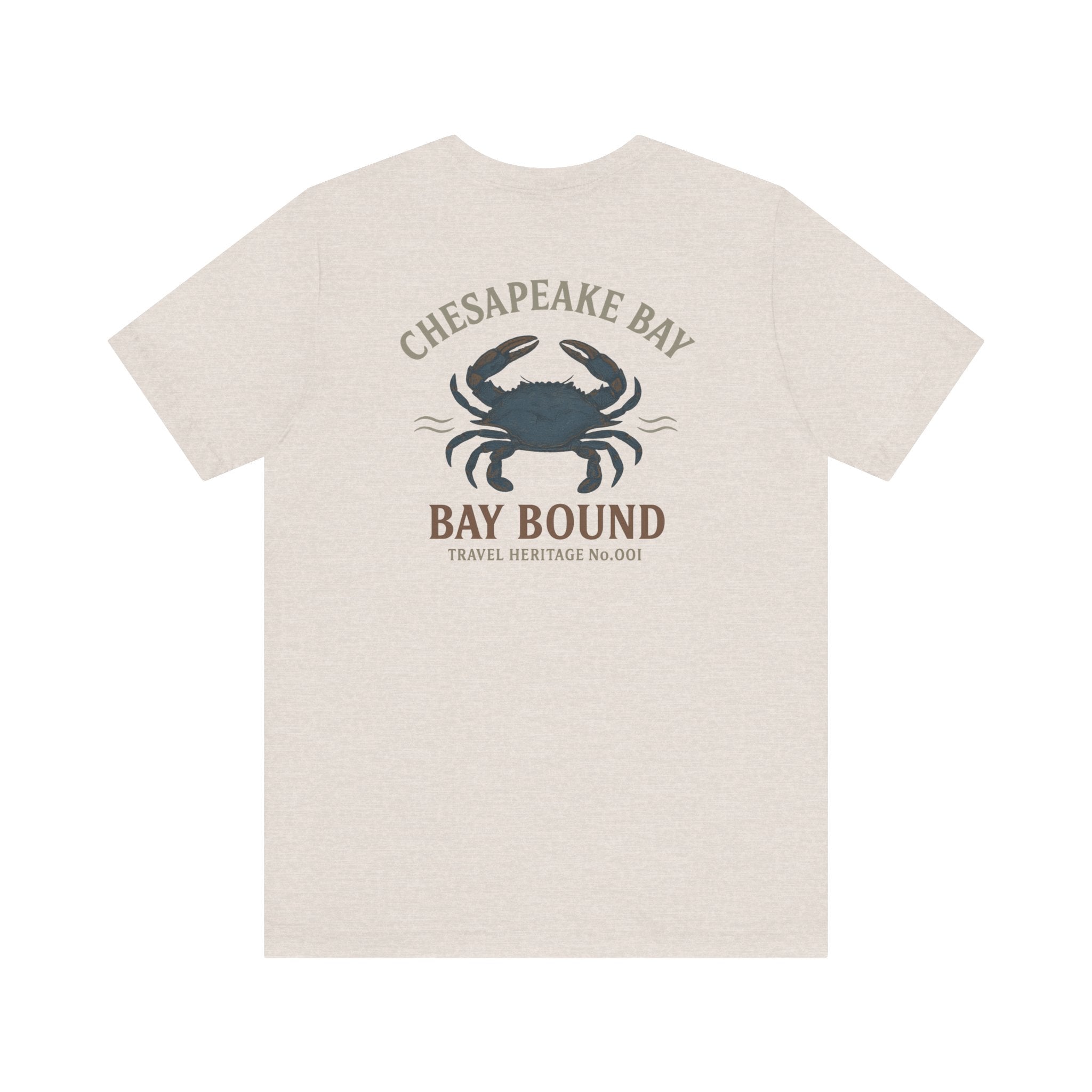 Bay Bound Crab Tee Chesapeake Bay Shirt Blue Crab Graphic T-Shirt Trini Skies - Triniskies