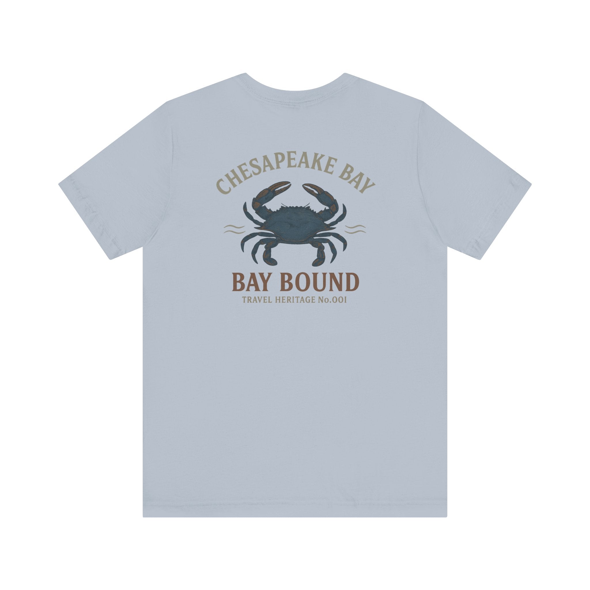 Bay Bound Crab Tee Chesapeake Bay Shirt Blue Crab Graphic T-Shirt Trini Skies - Triniskies