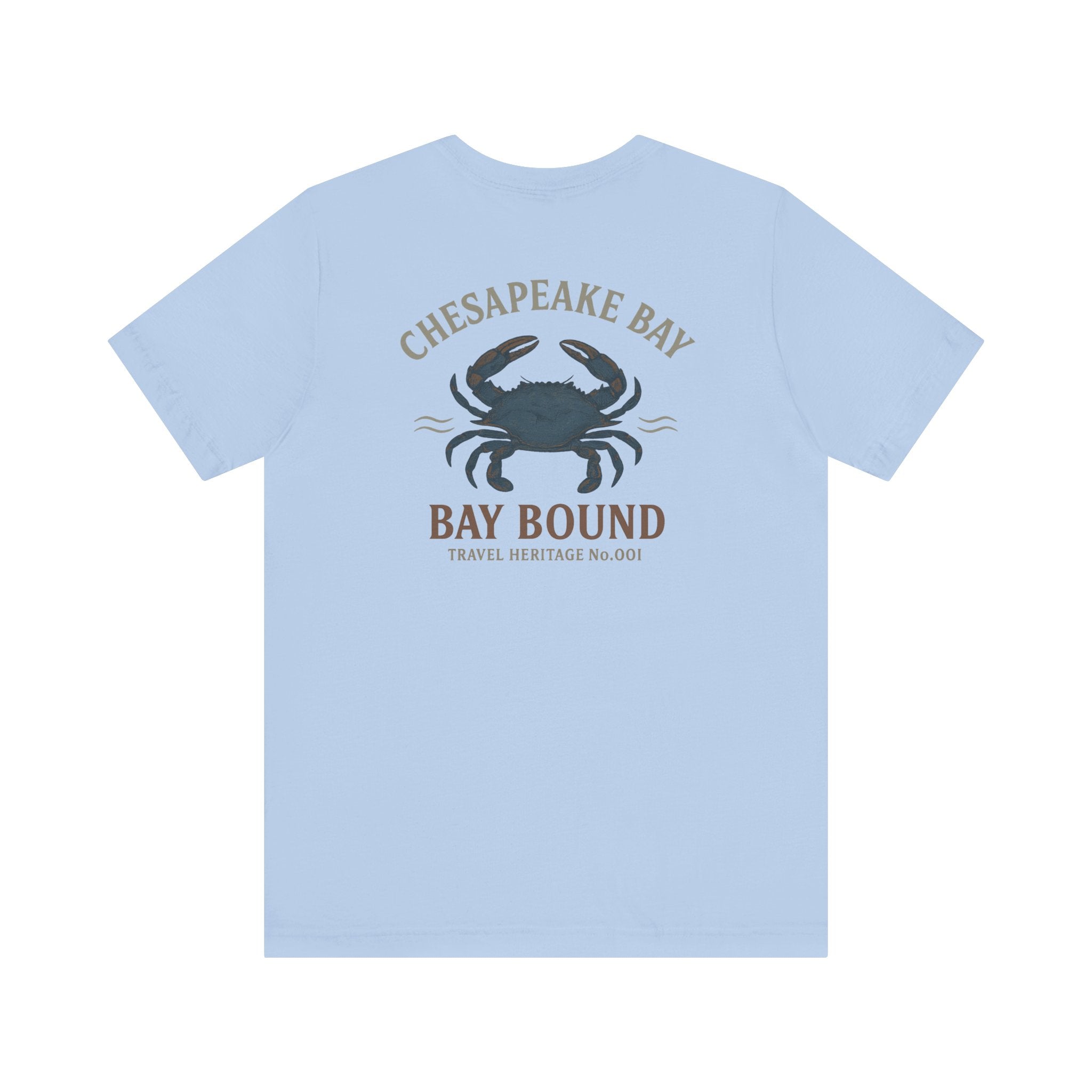 Bay Bound Crab Tee Chesapeake Bay Shirt Blue Crab Graphic T-Shirt Trini Skies - Triniskies