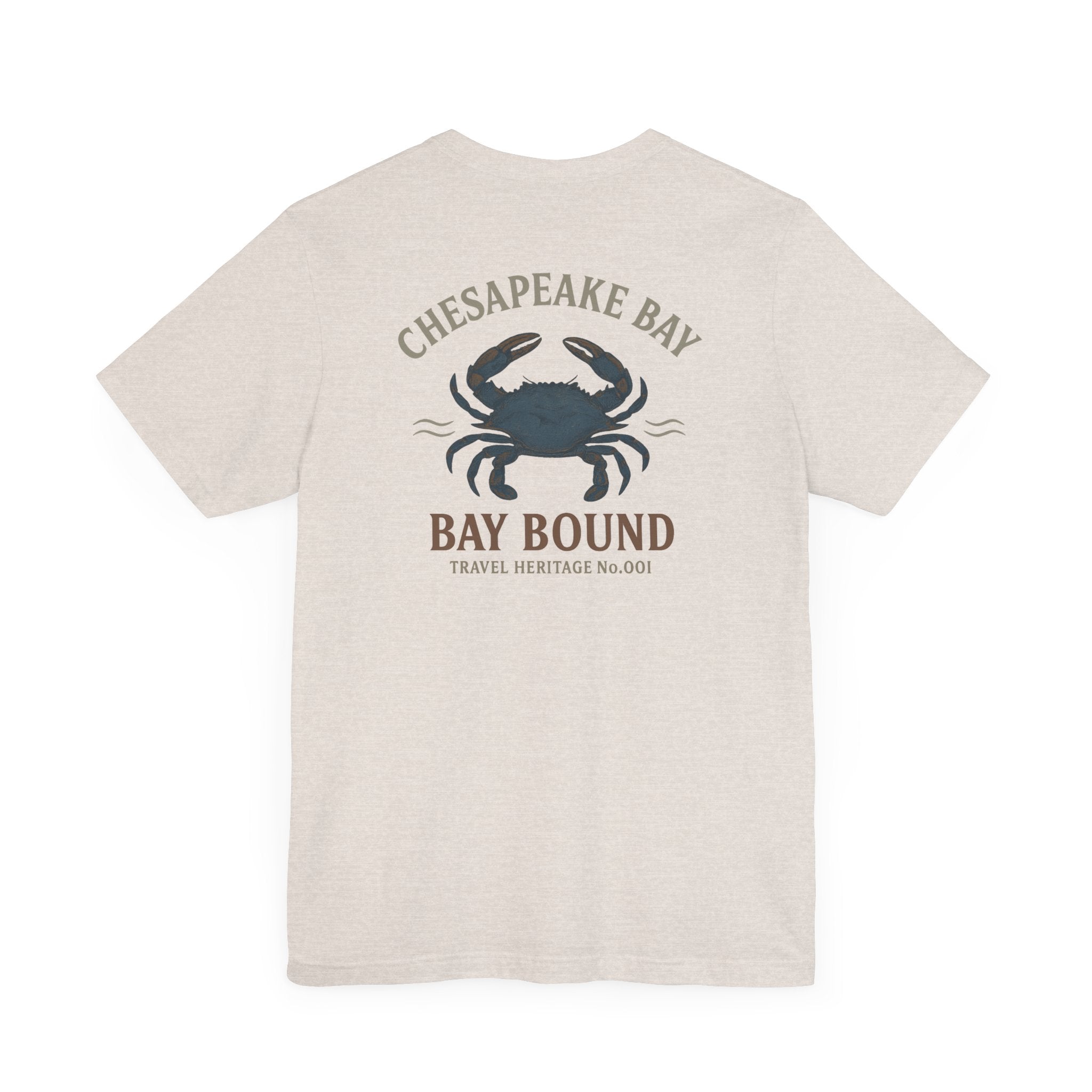 Bay Bound Crab Tee Chesapeake Bay Shirt Blue Crab Graphic T-Shirt Trini Skies - Triniskies