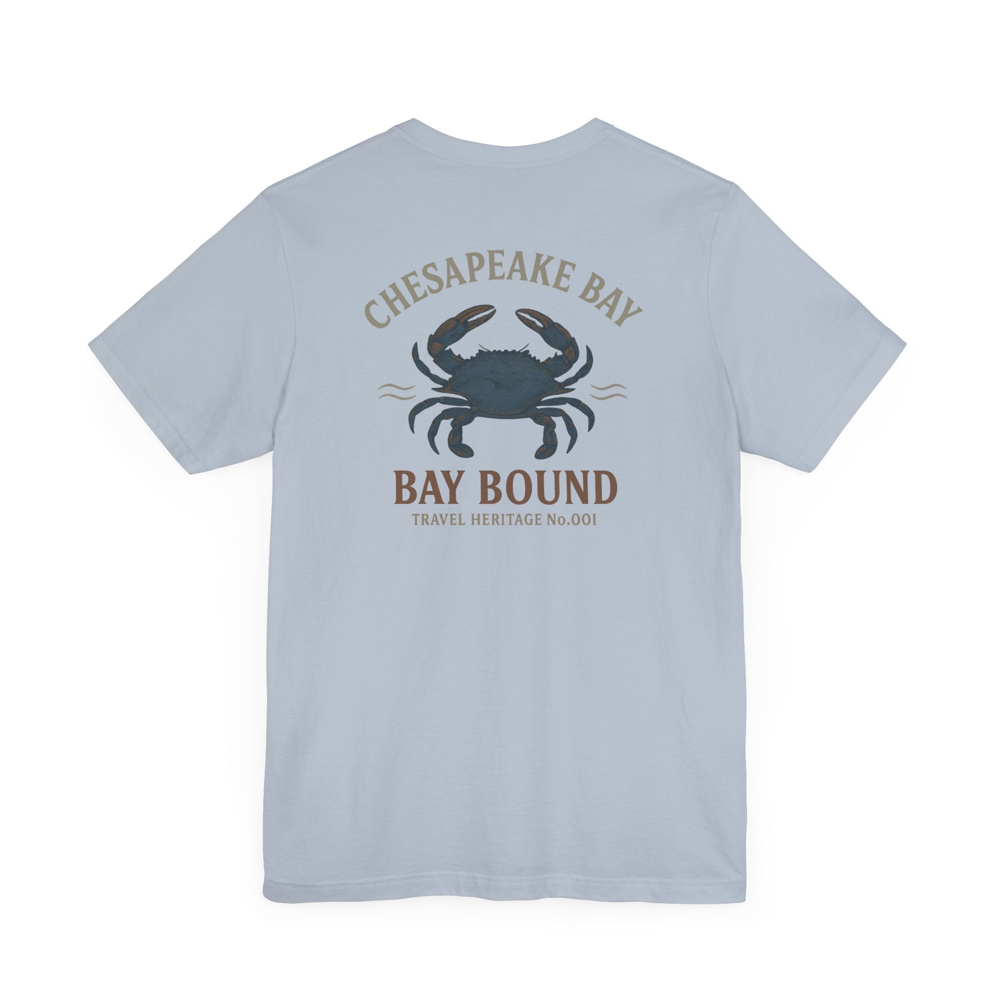 Bay Bound Crab Tee Chesapeake Bay Shirt Blue Crab Graphic T-Shirt Trini Skies - Triniskies