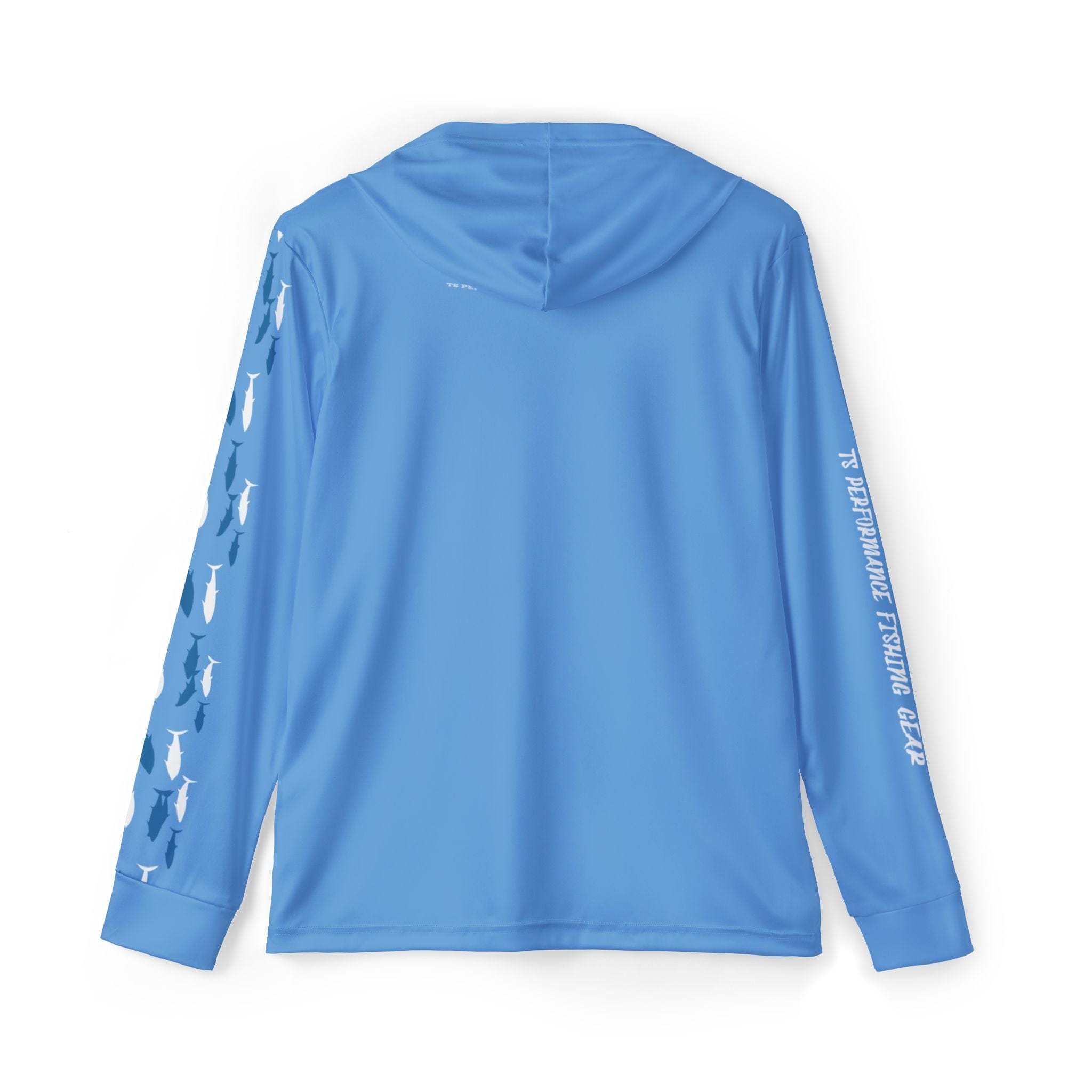Bluefin Classic Performance Fishing Hoodie, 100% Polyester, Climate Control with UV Protection (BABY BLUE) - Triniskies