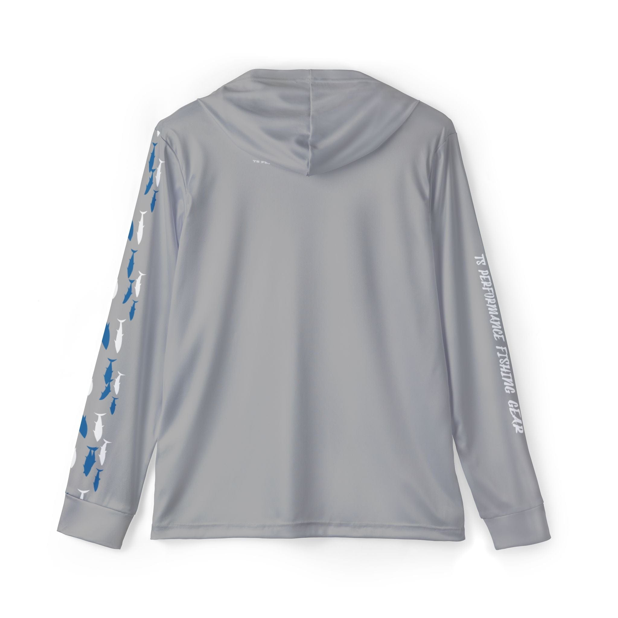 Bluefin Classic Performance Fishing Hoodie, 100% Polyester, Climate Control with UV Protection (GREY) - Triniskies
