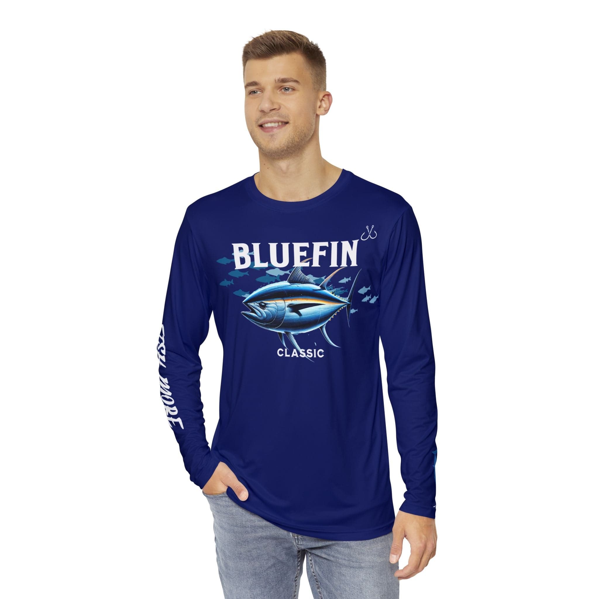 Bluefin Classic Performance Fishing Shirt, 100% Polyester, Climate Control with UV Protection - Triniskies