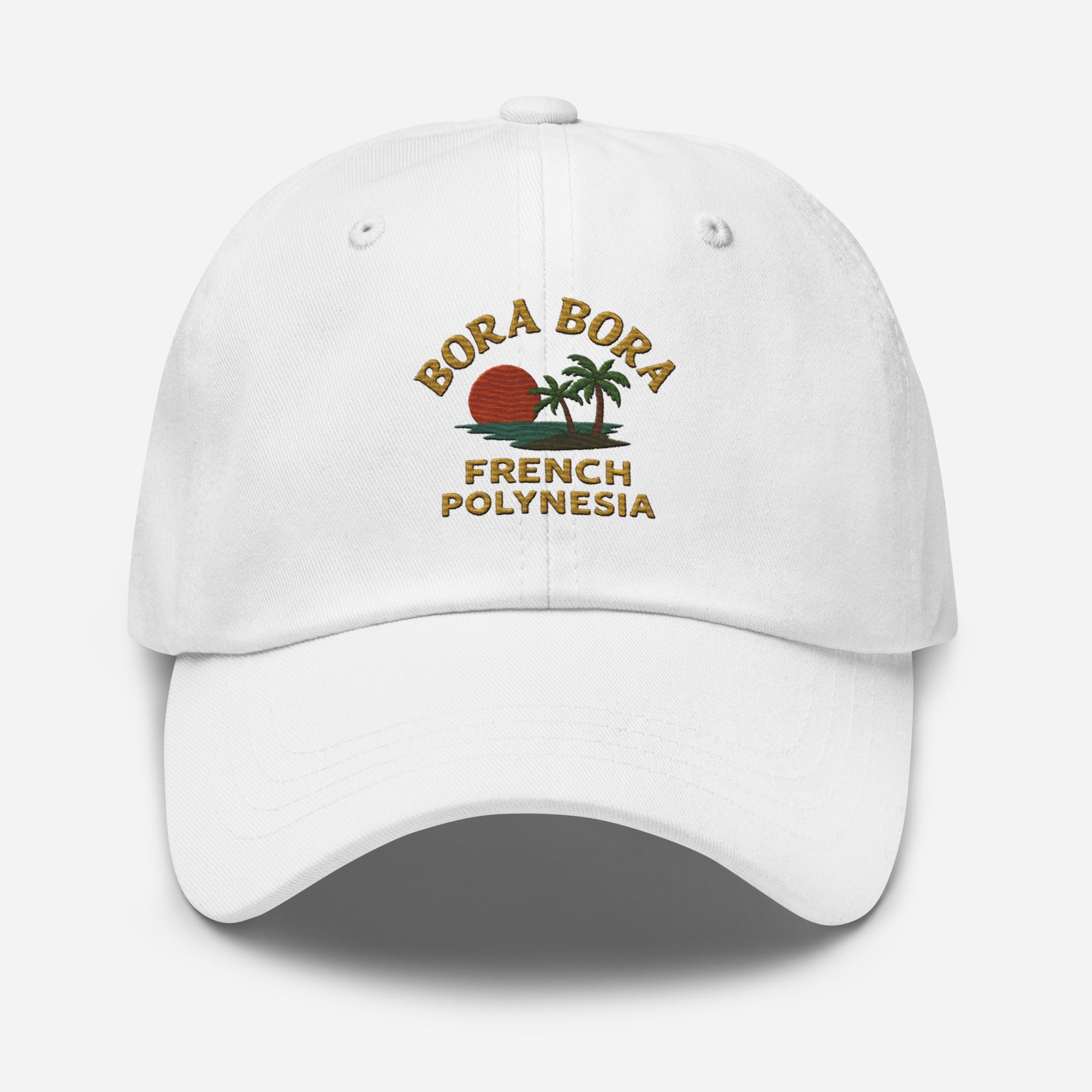 Bora Bora French Polynesia Embroidered Dad Hat – Island Souvenir Style | Trini Skies Supply Co. - Triniskies