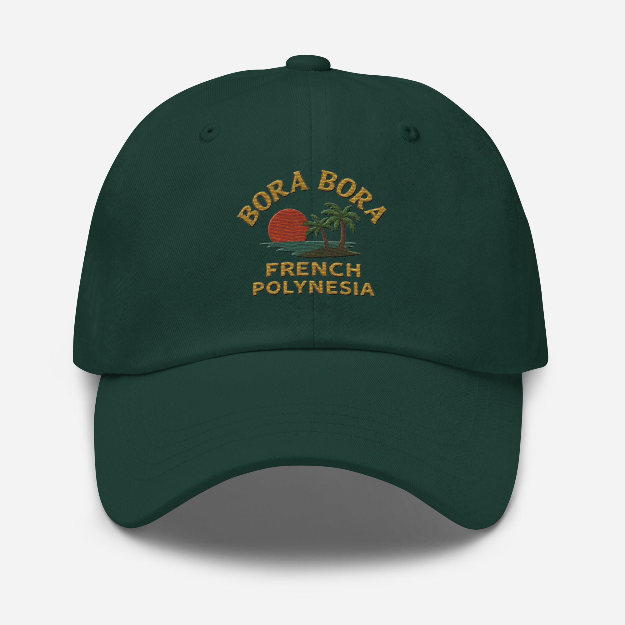 Bora Bora French Polynesia Embroidered Dad Hat – Island Souvenir Style | Trini Skies Supply Co. - Triniskies