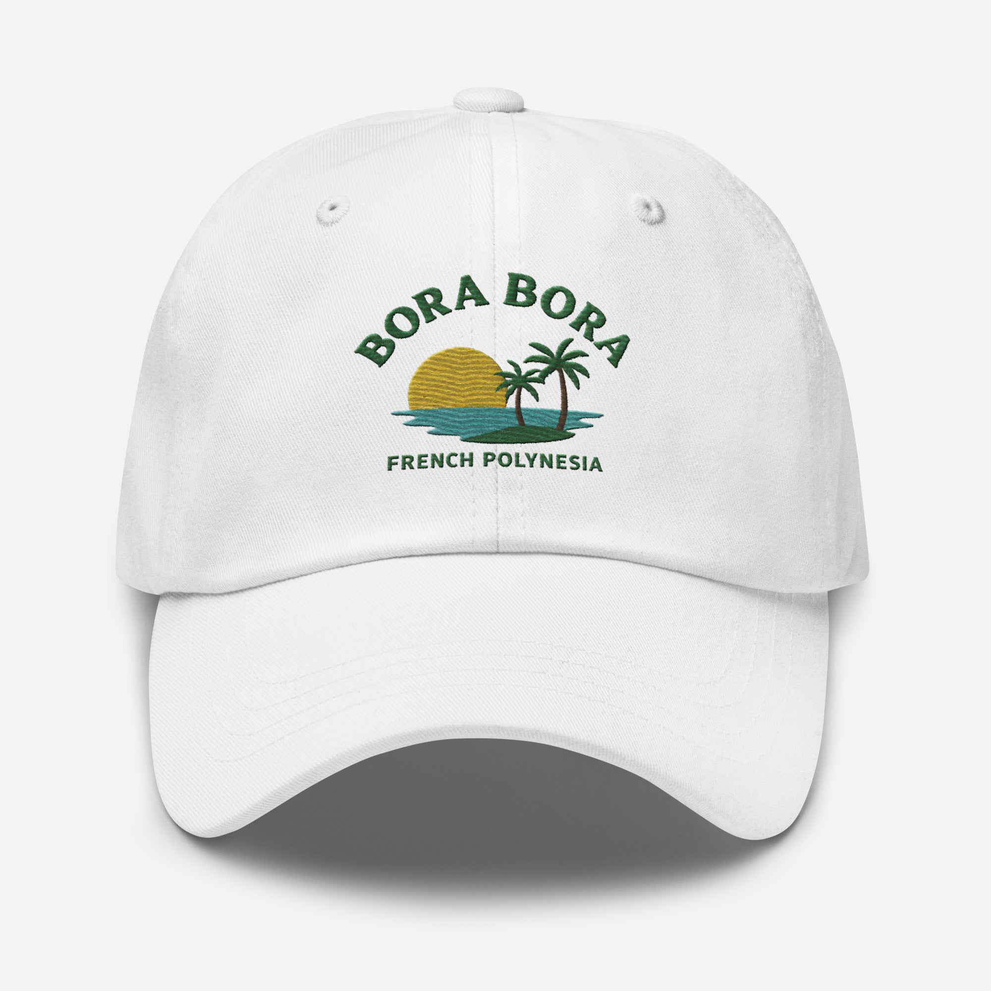 Bora Bora French Polynesia Embroidered Dad Hat – Island Souvenir Style | Trini Skies Supply Co. - Triniskies