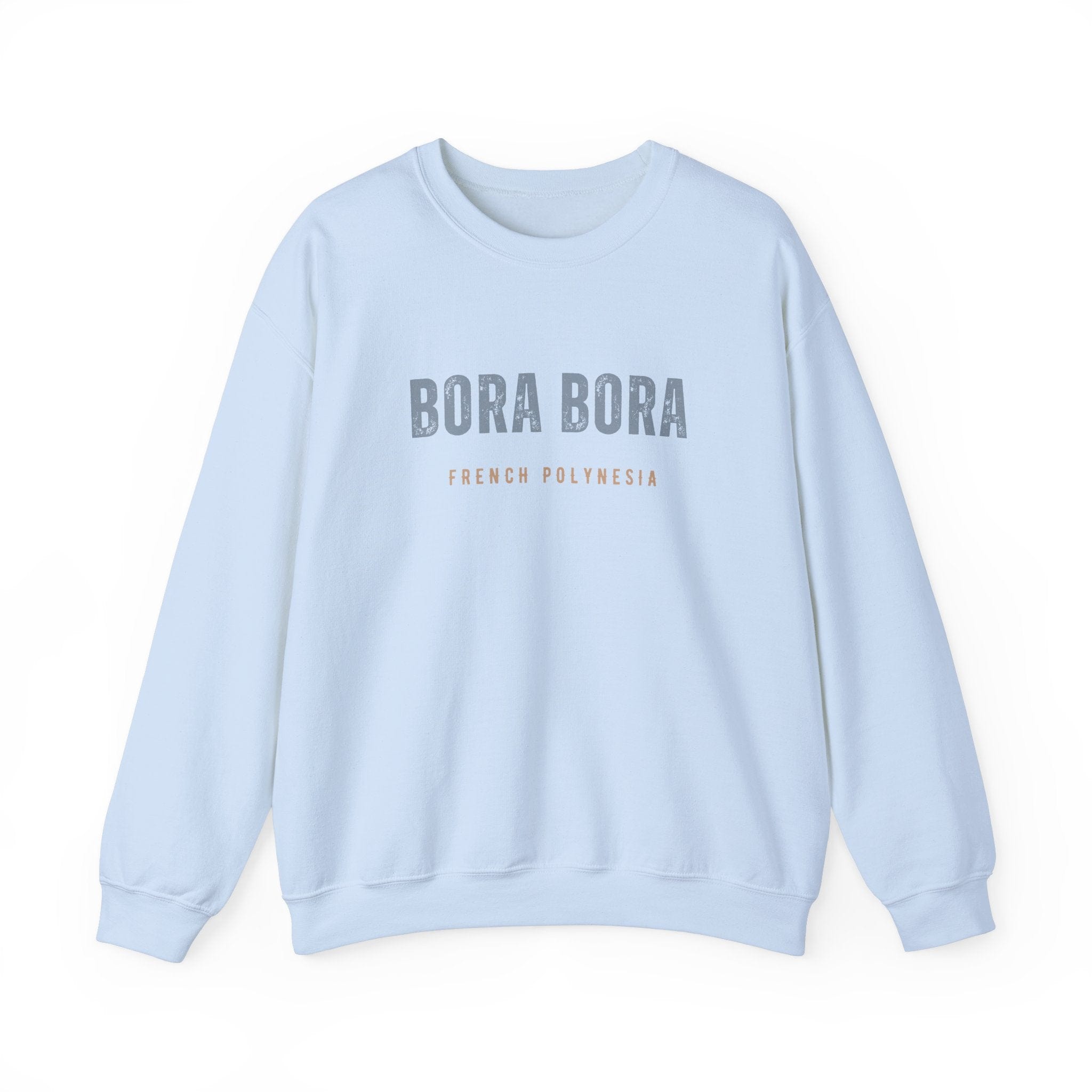Bora Bora Unisex Heavy Blend Crewneck Sweatshirt Cozy and Durable Comfort Vacation Travel Destination Shirt Great Gift - Triniskies
