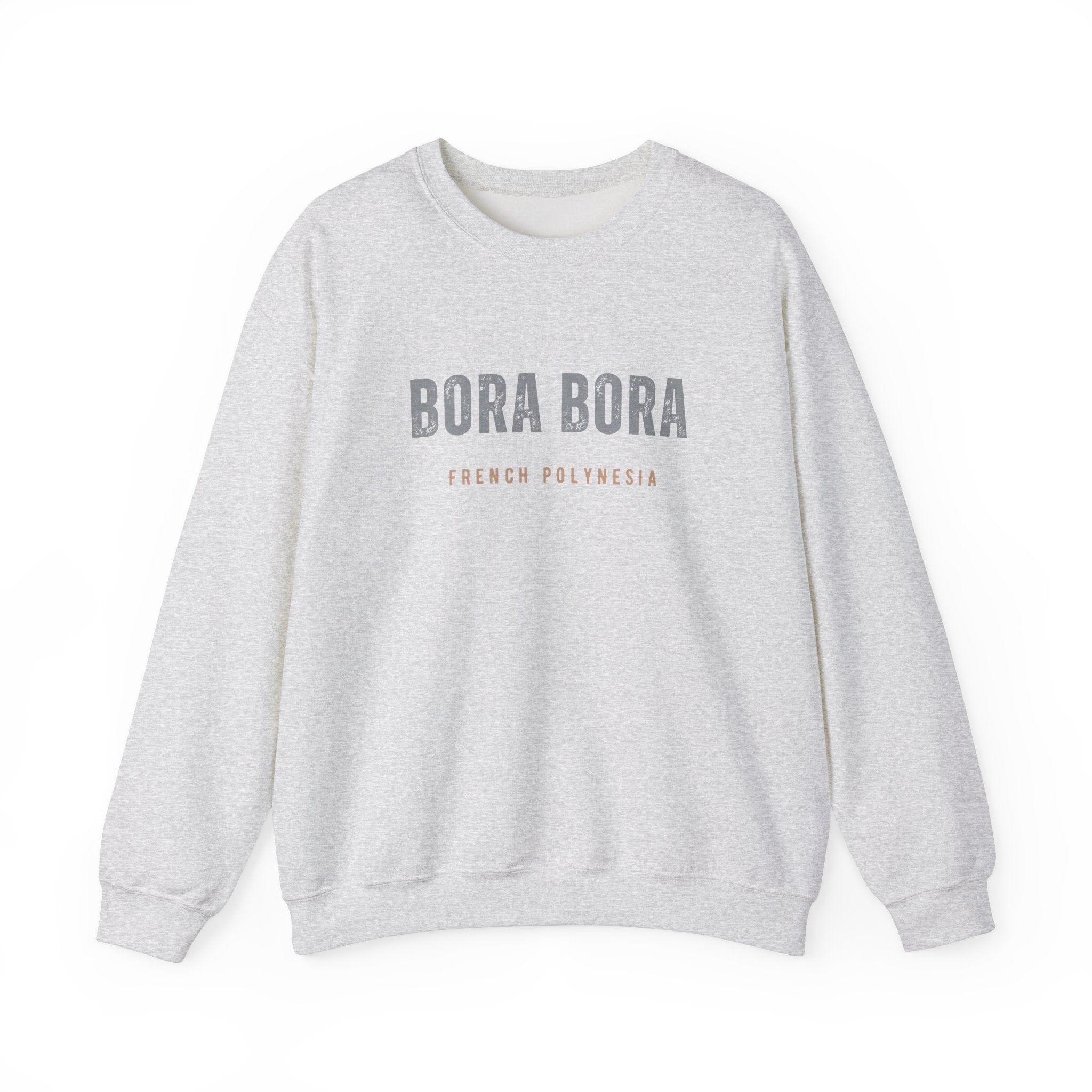 Bora Bora Unisex Heavy Blend Crewneck Sweatshirt Cozy and Durable Comfort Vacation Travel Destination Shirt Great Gift - Triniskies