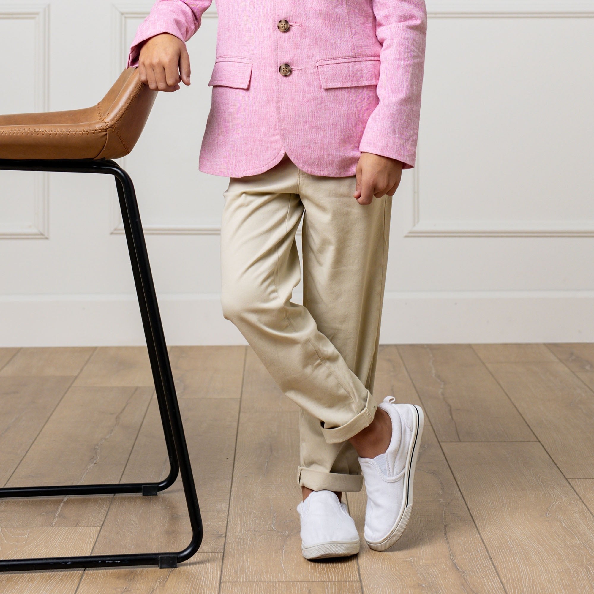 Boys Organic Skinny Chino Pants – Stretch Cotton Twill, Everyday & Dress - Triniskies