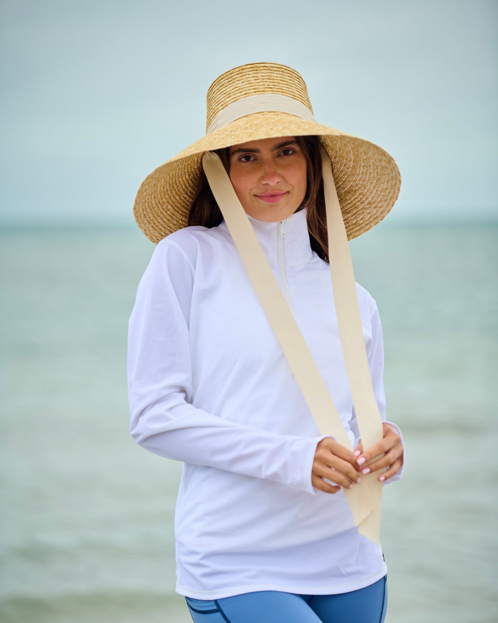Capri Wide - Brim Sunhat – UPF Protection, Adjustable Fit, Resort Style - Triniskies