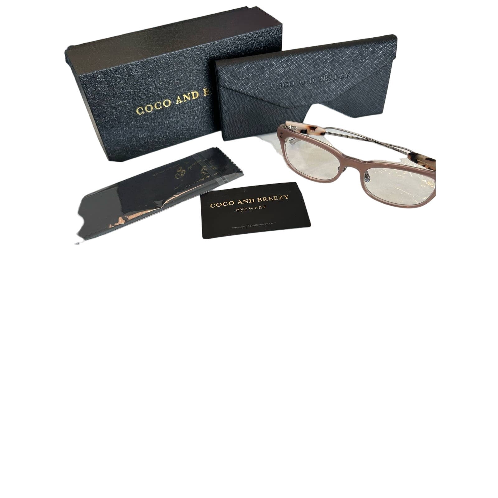 Coco and Breezy Immortal Eyeglass Frames - Rose/Marble, 51/20 Womens Glasses - Triniskies