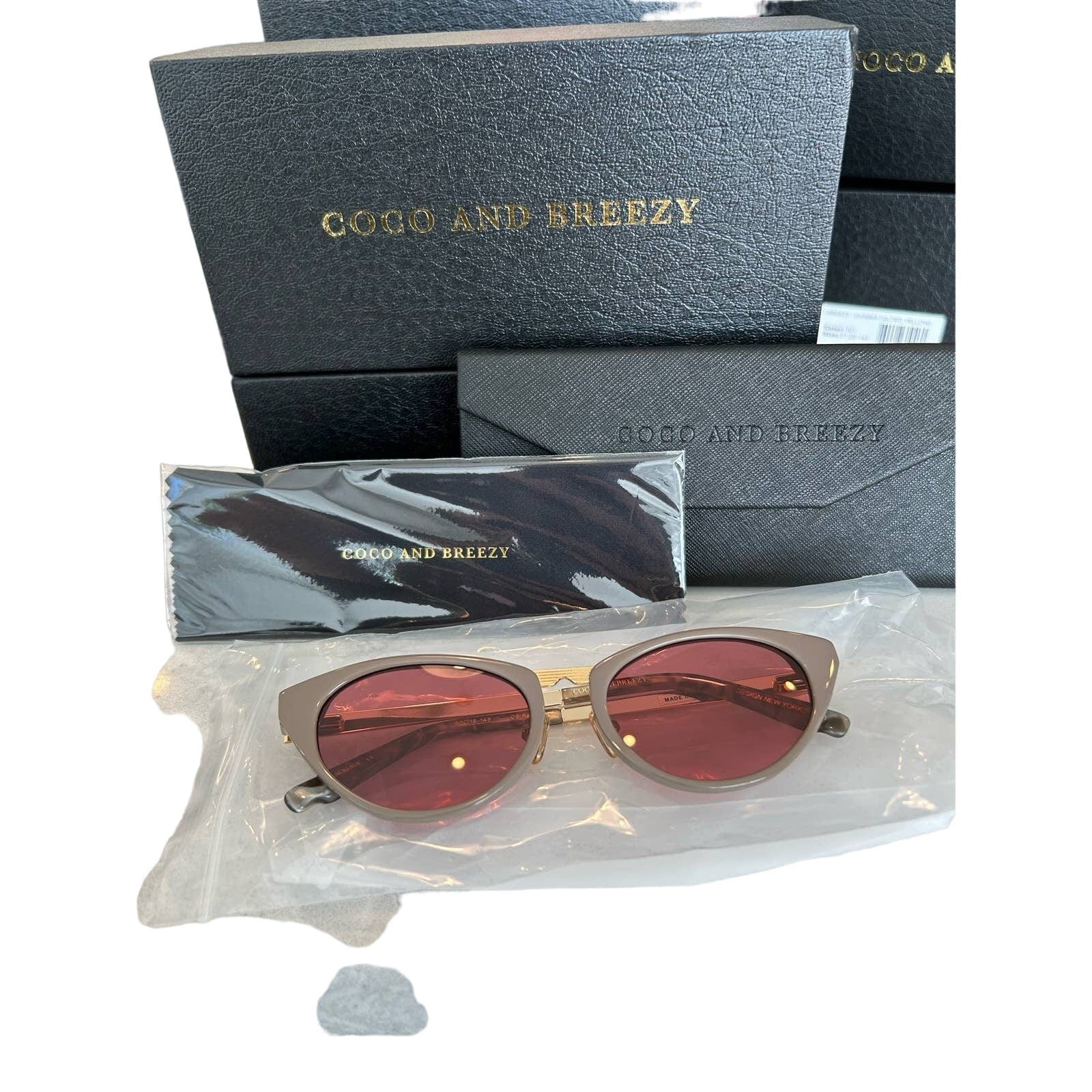 Coco and Breezy Rene Cat - Eye Sunglasses - Passionate Maroon, 50 - 18 - 145 - Triniskies