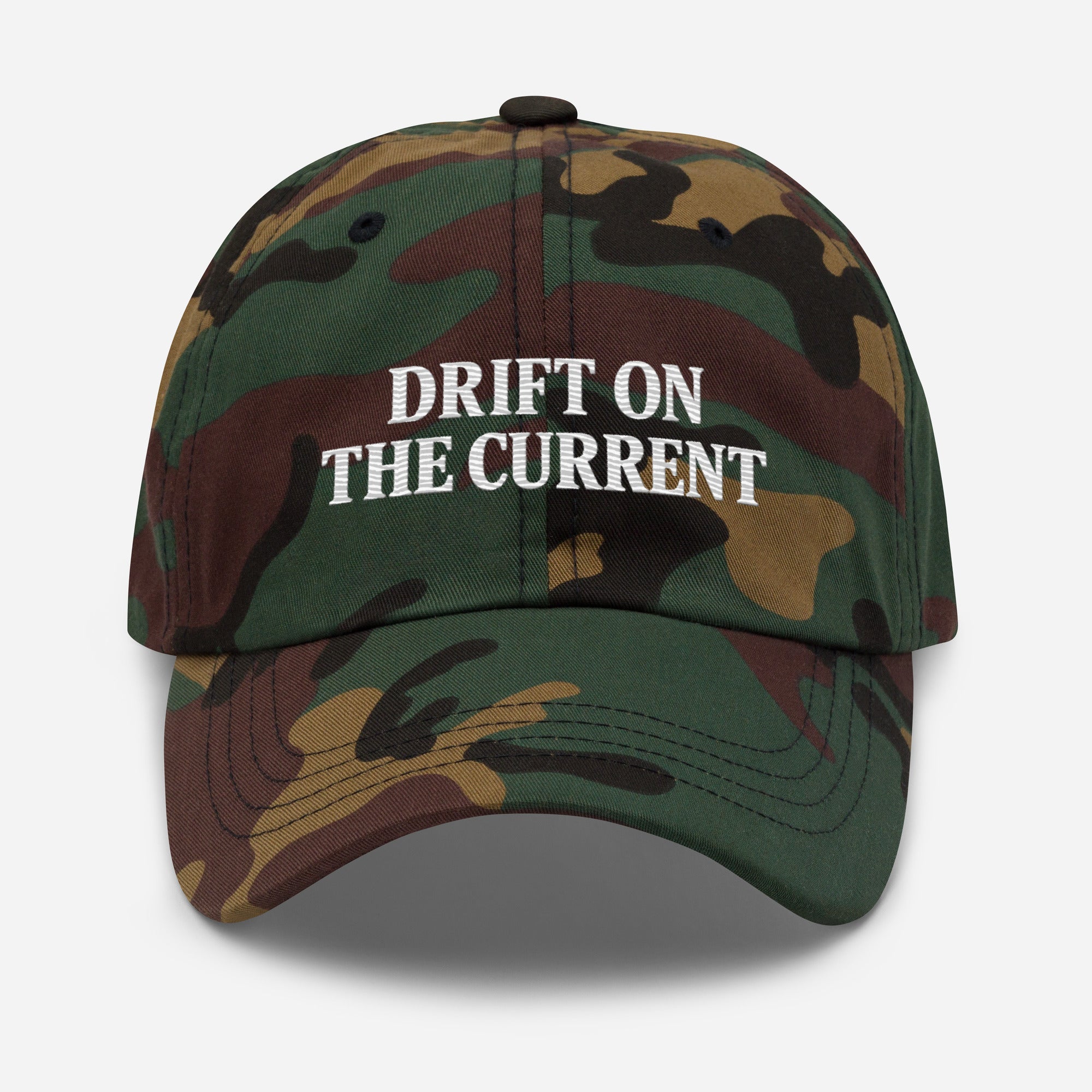 Drift on the Current Hat – Yupoong Unstructured Vintage Dad Cap | Trini Skies Supply Co. - Triniskies