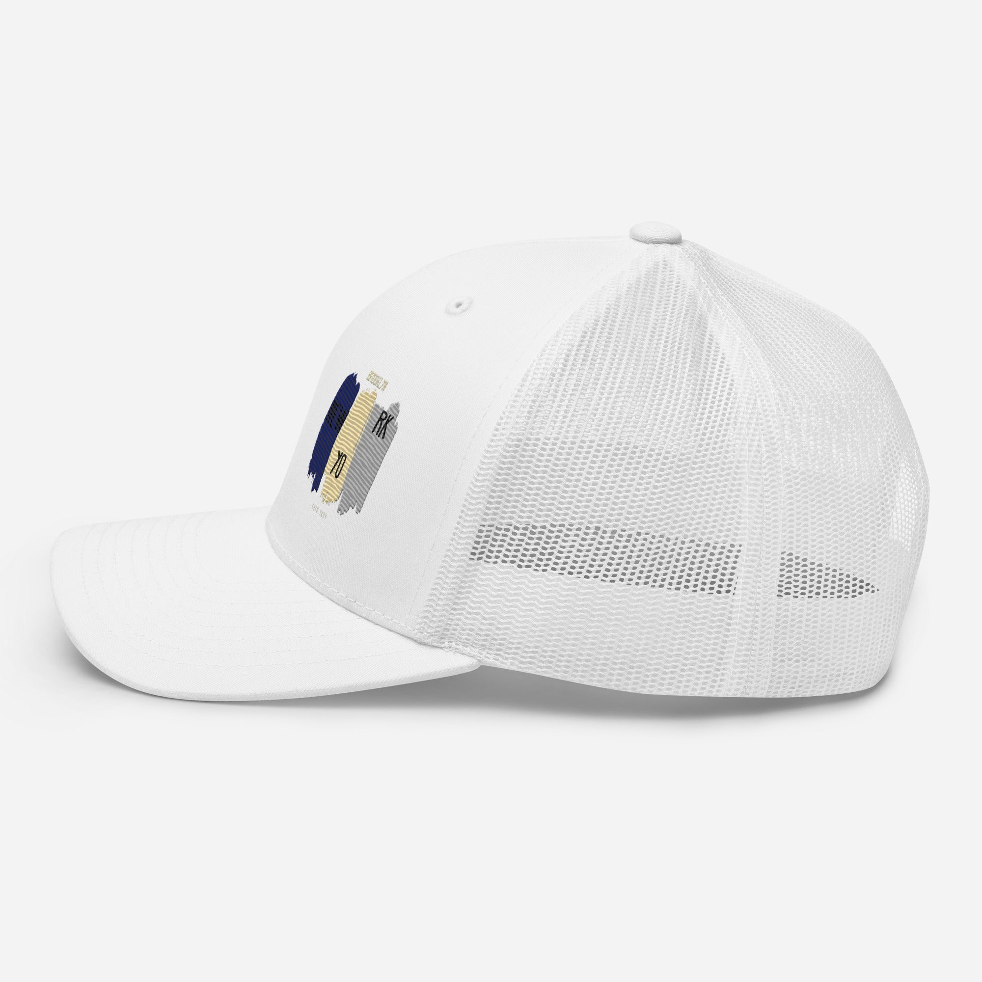 East Coast Brooklyn Embroidered Snapback Trucker Cap, Adjustable Mesh Back Hat - Triniskies