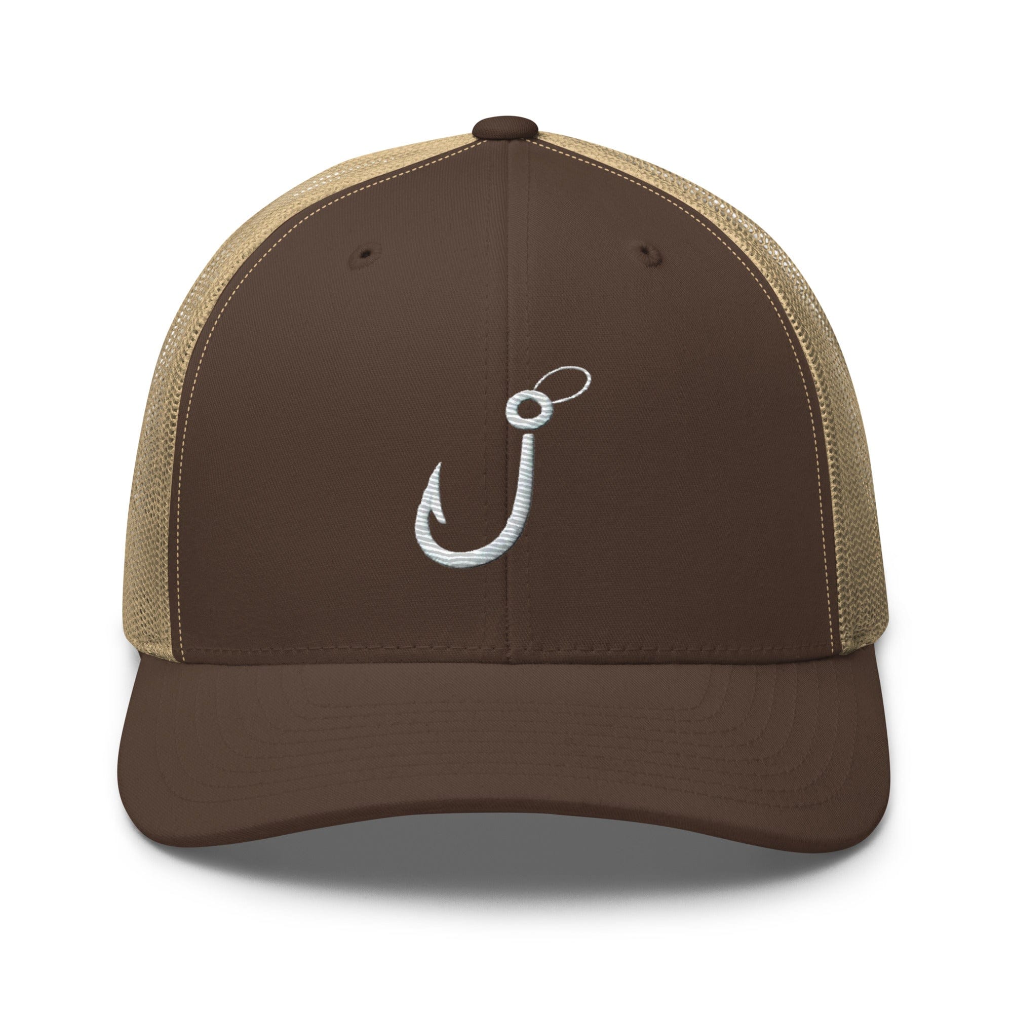 Embroidered Fishing Hook Grab Your Gear and Cast Away Trucker Cap Fishing Hat Fishing Gift - Triniskies