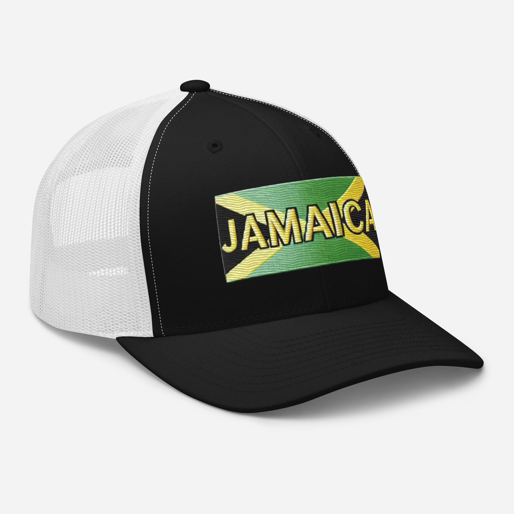 Embroidered 'Jamaica Vacation Destination' Trucker Hat – Comfortable Sun Protection Jamaica Hat - Triniskies
