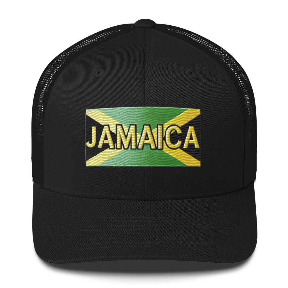 Embroidered 'Jamaica Vacation Destination' Trucker Hat – Comfortable Sun Protection Jamaica Hat - Triniskies