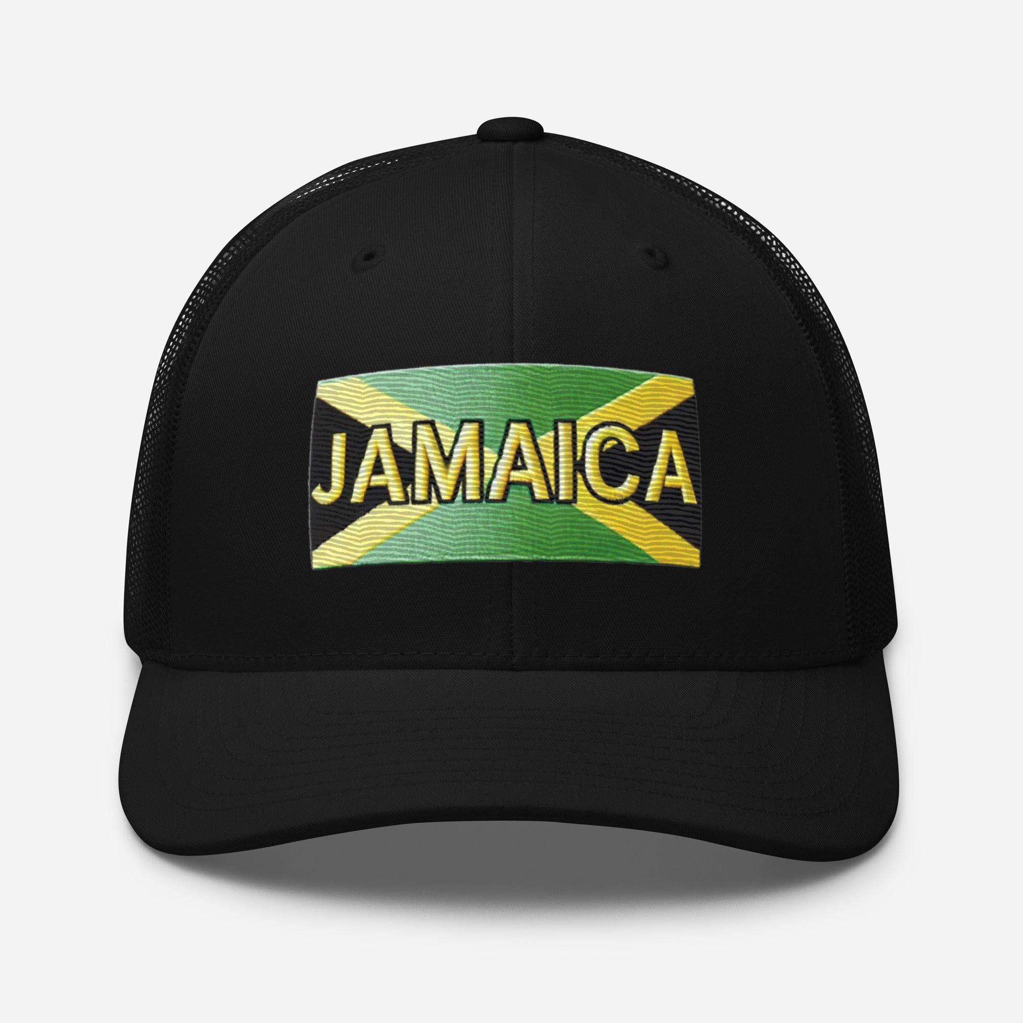 Embroidered 'Jamaica Vacation Destination' Trucker Hat – Comfortable Sun Protection Jamaica Hat - Triniskies