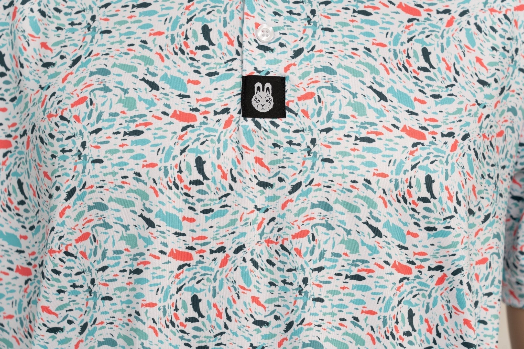 Fish ‘n’ Chips Performance Polo – Moisture - Wicking, UPF 50+, 4 - Way Stretch - Triniskies