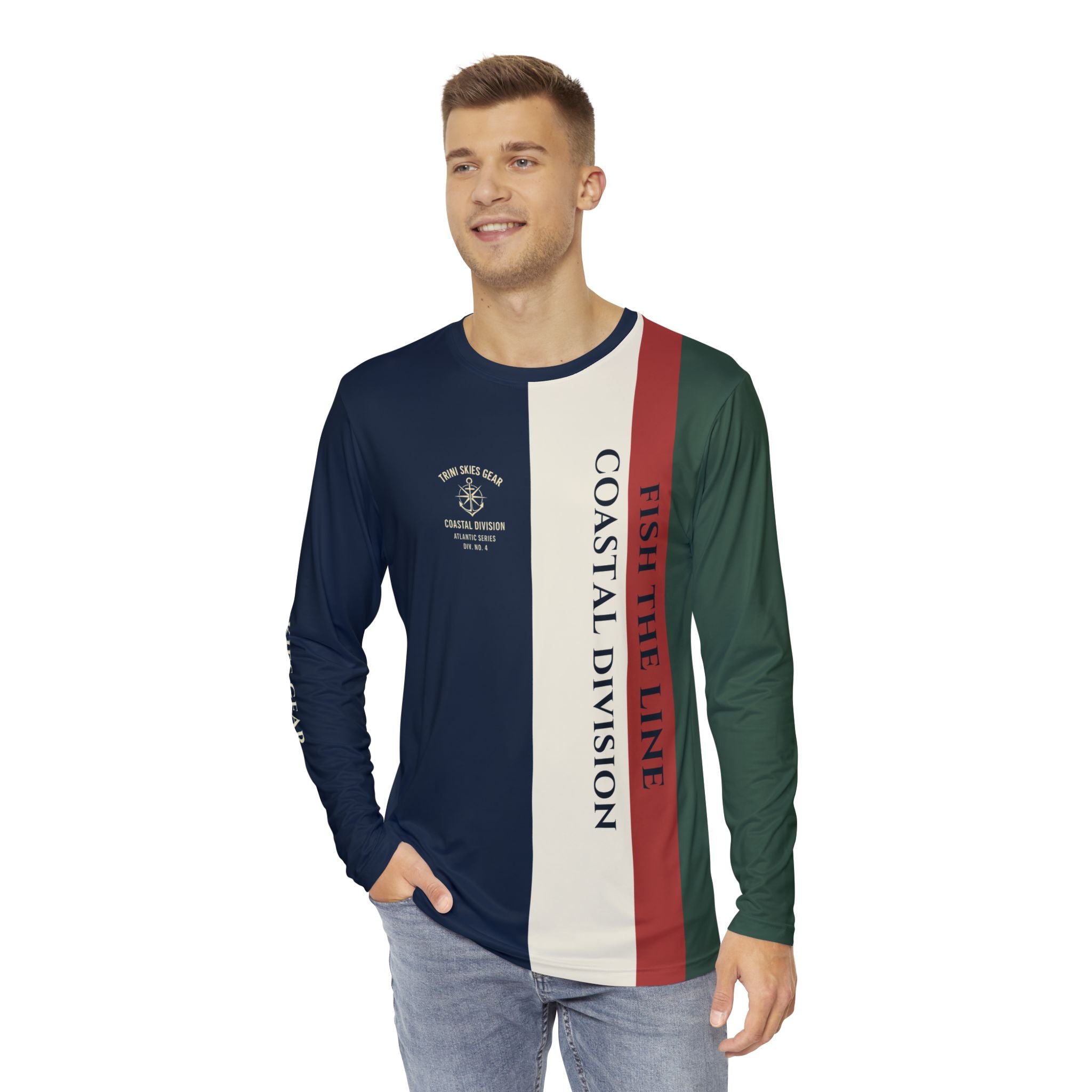 Fishing Adventure Long Sleeve Shirt - Perfect for Anglers, Coastal Vibes, Outdoor Activities, Gifts for Him, Fishing Gift - Triniskies