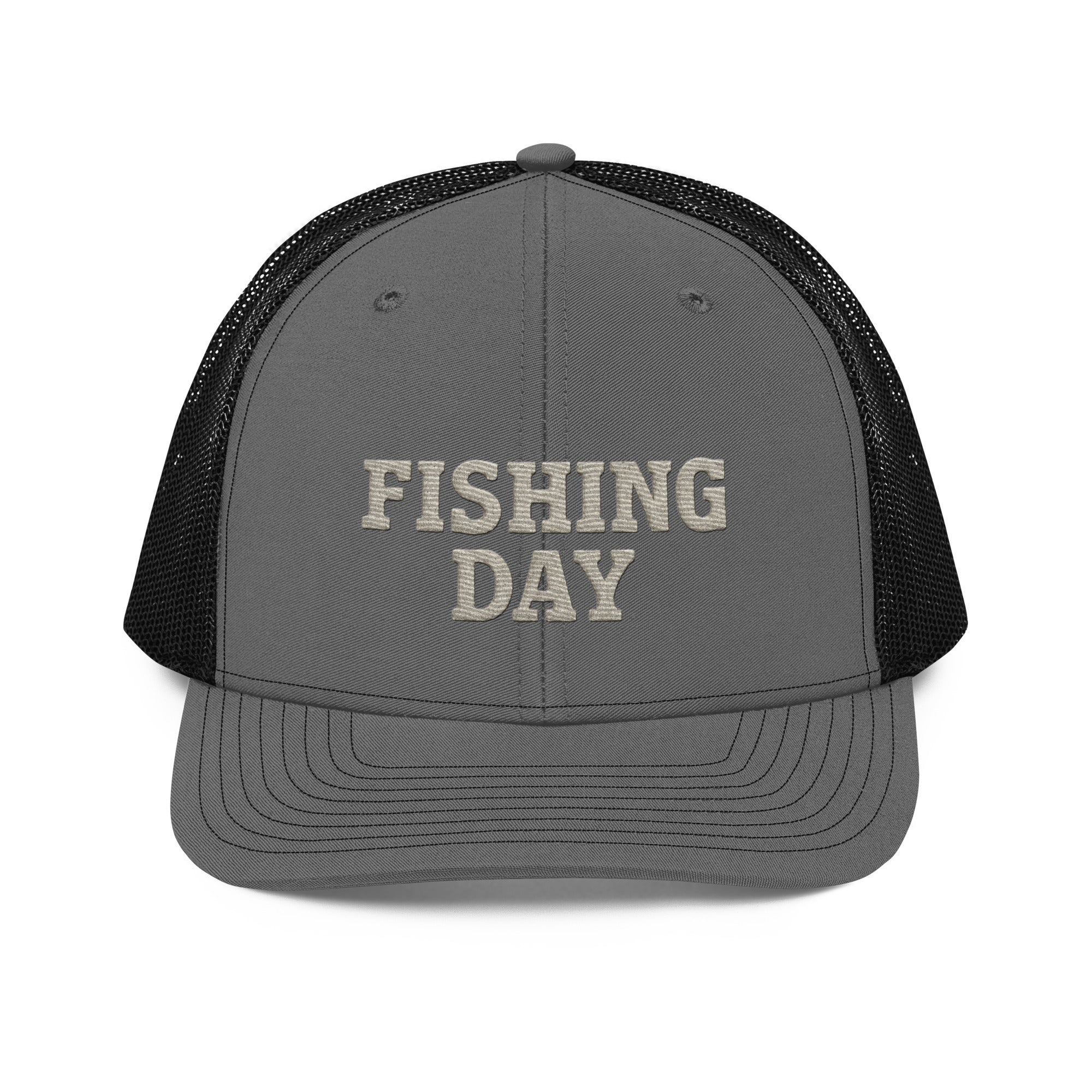 Fishing Day Richardson 112 Trucker Hat – Outdoor Heritage Cap – Rugged Mesh Back Hat – Timeless Americana Dockside Hat – Trini Skies Supply Co. - Triniskies