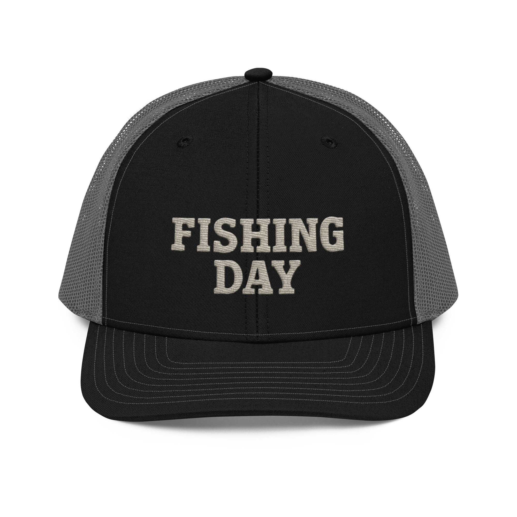 Fishing Day Richardson 112 Trucker Hat – Outdoor Heritage Cap – Rugged Mesh Back Hat – Timeless Americana Dockside Hat – Trini Skies Supply Co. - Triniskies