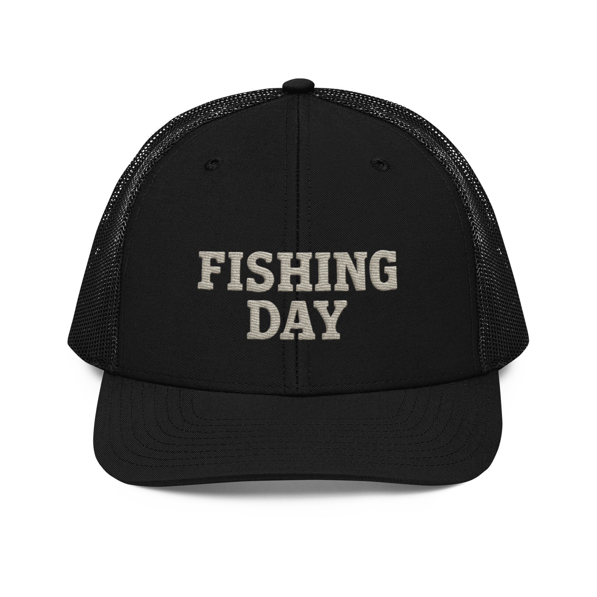 Fishing Day Richardson 112 Trucker Hat – Outdoor Heritage Cap – Rugged Mesh Back Hat – Timeless Americana Dockside Hat – Trini Skies Supply Co. - Triniskies