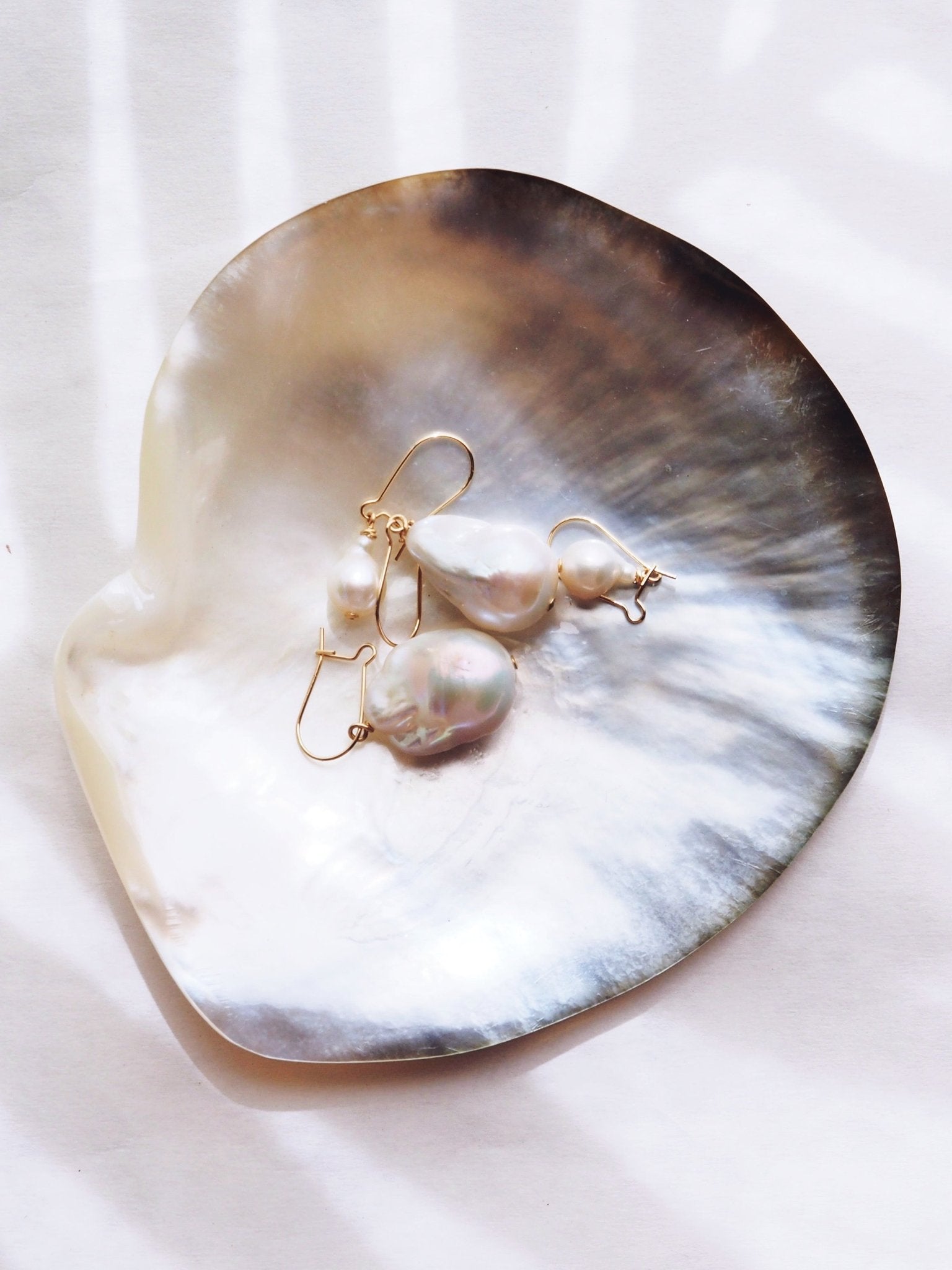 Flameball Pearl Drop Earrings – Kiele | Baroque Freshwater Pearls in 14kt Gold Fill - Triniskies