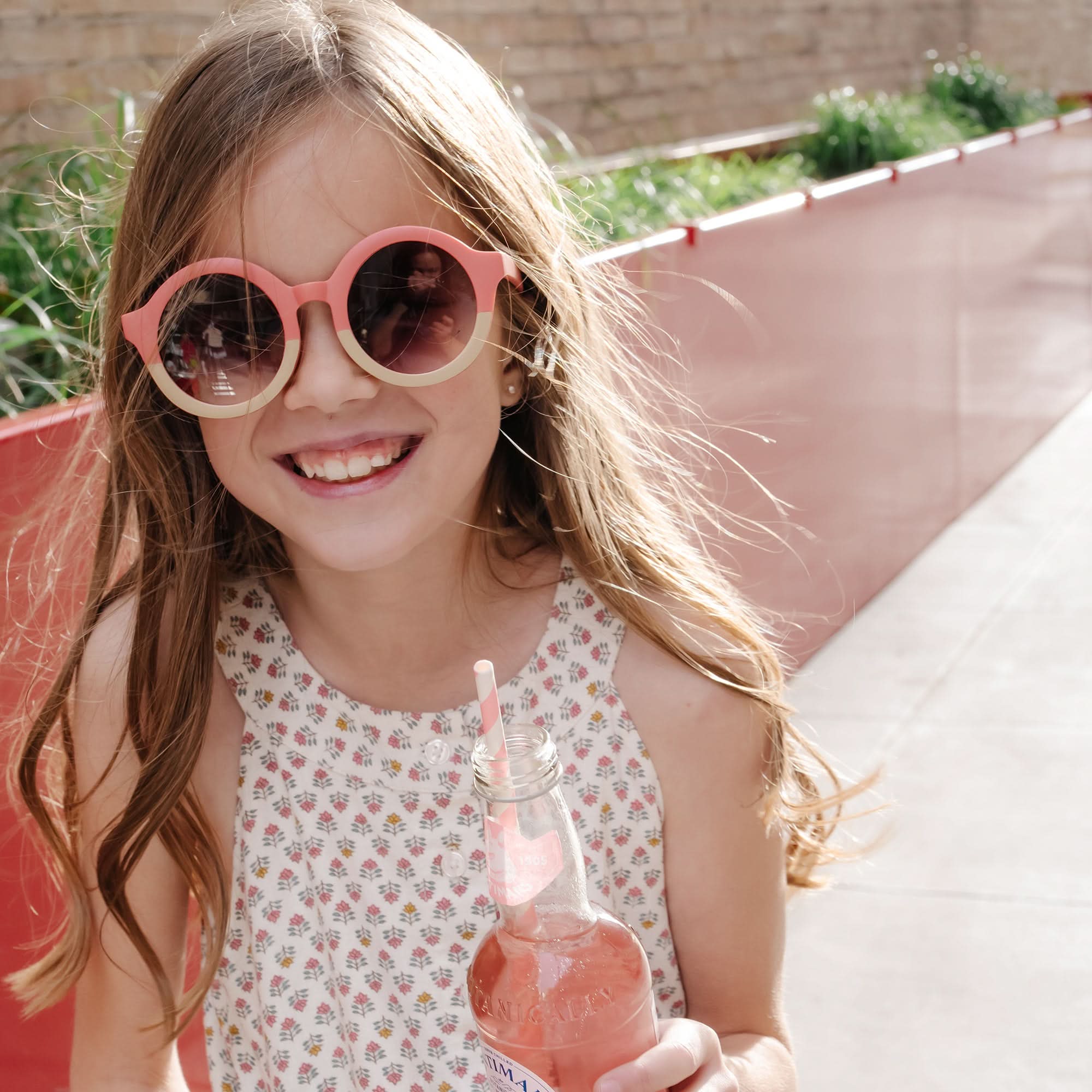 Girls Button Front Halter Romper – Organic Cotton Linen Blend with Bow & Pockets - Triniskies