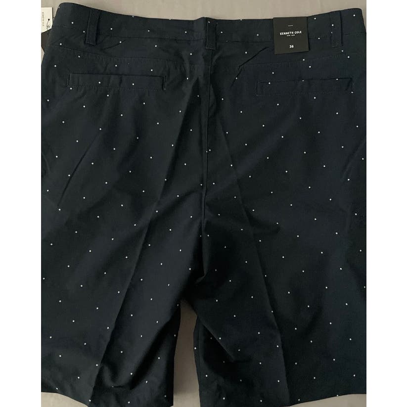 Kenneth Cole Men's Star Print Tech Cargo Shorts - Navy, Size 34 * MS32 - Triniskies