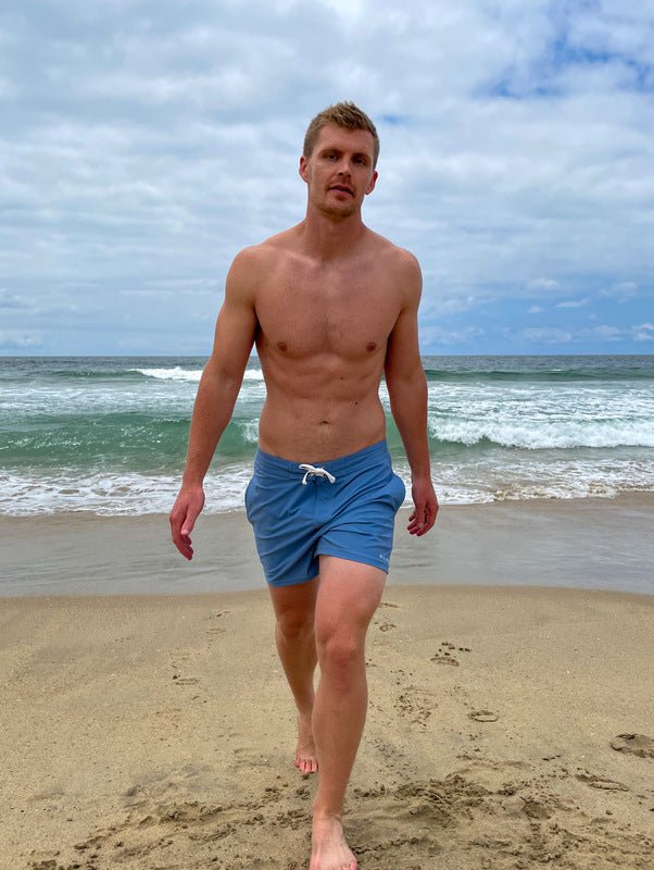 Laguna Swim Shorts – Blue | Sustainable 4 - Way Stretch - Triniskies