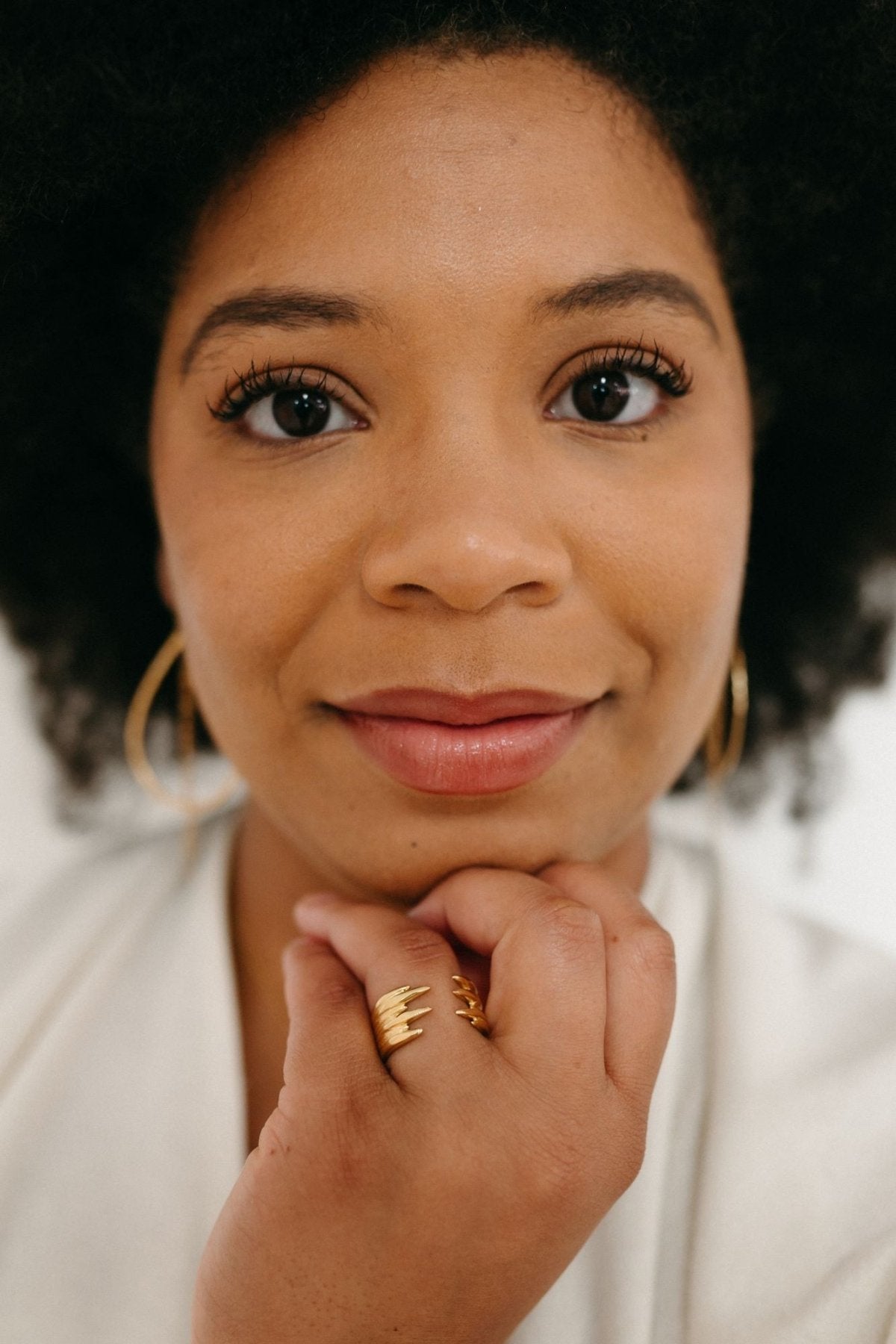 Leah 14K Gold Filled Textured Band Ring Stacking Everyday Minimalist - Triniskies