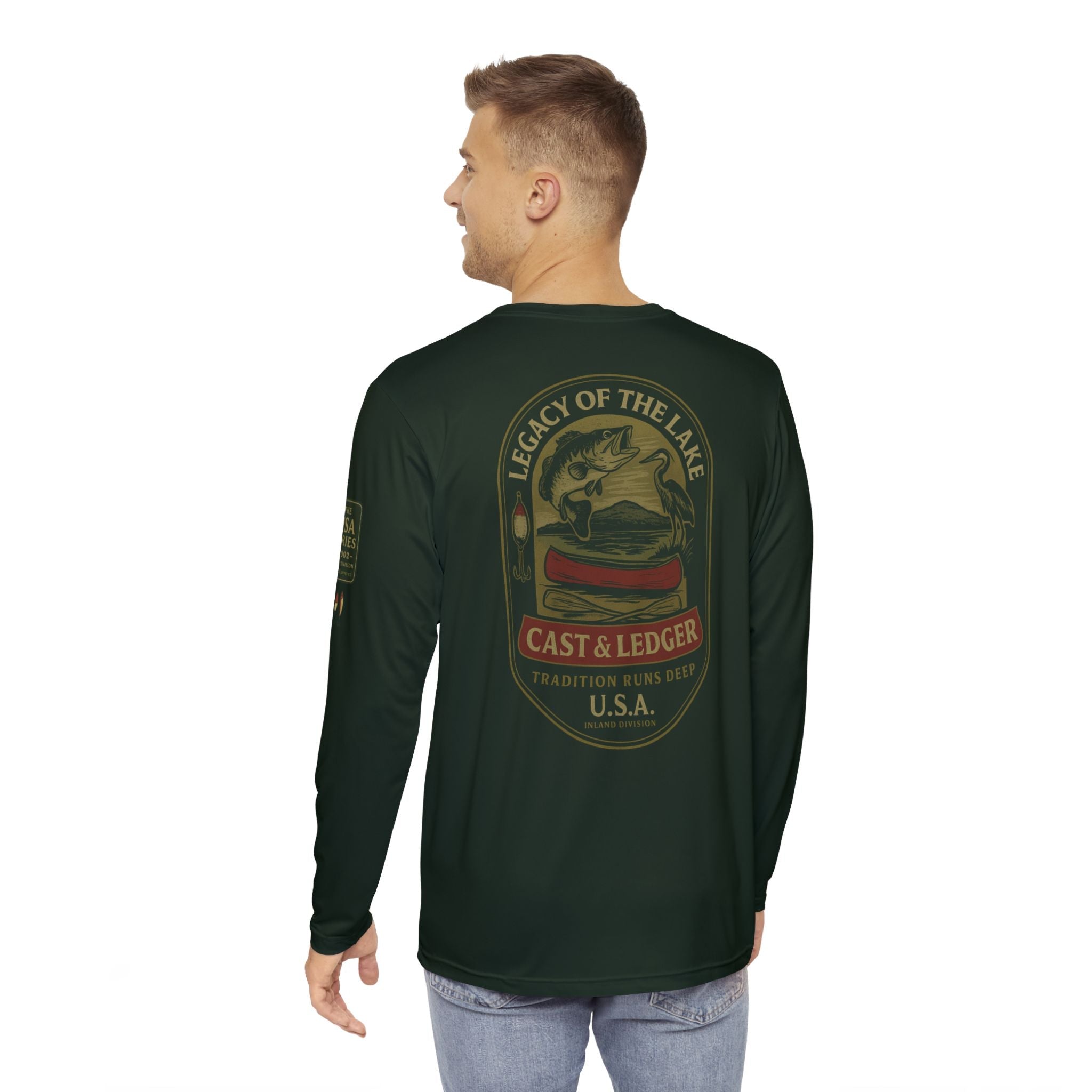 Legacy of the Lake Long Sleeve Fishing Shirt Trini Skies USA Series Inland Division nglers, , Outdoor Activities - Triniskies