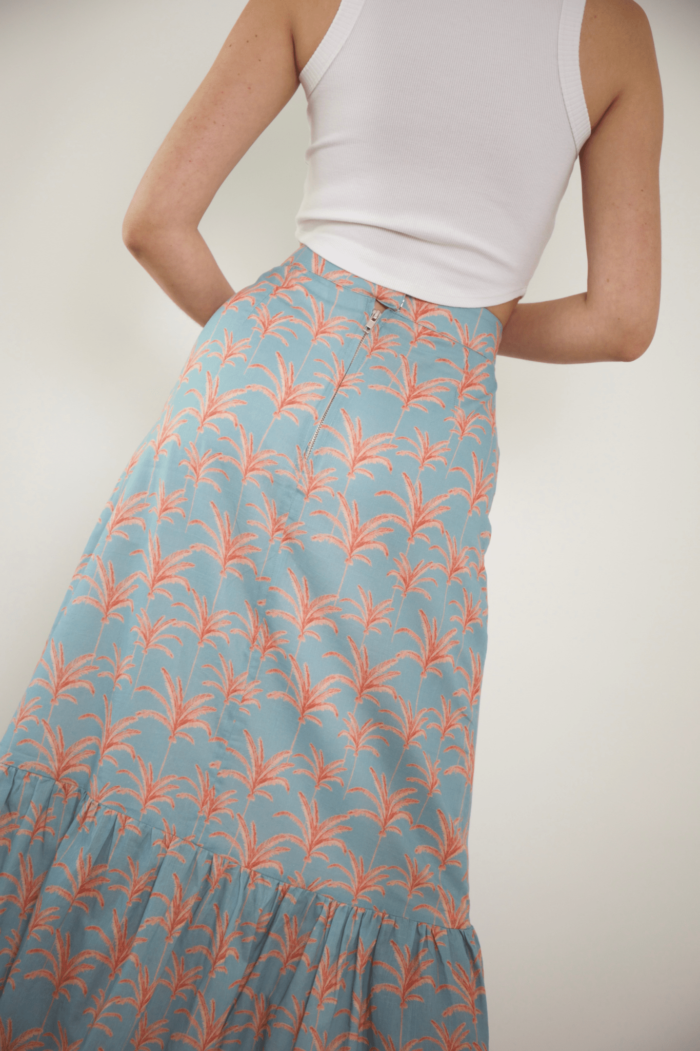 Lizzie Linen Maxi Skirt – Callista Palm Collection - Triniskies