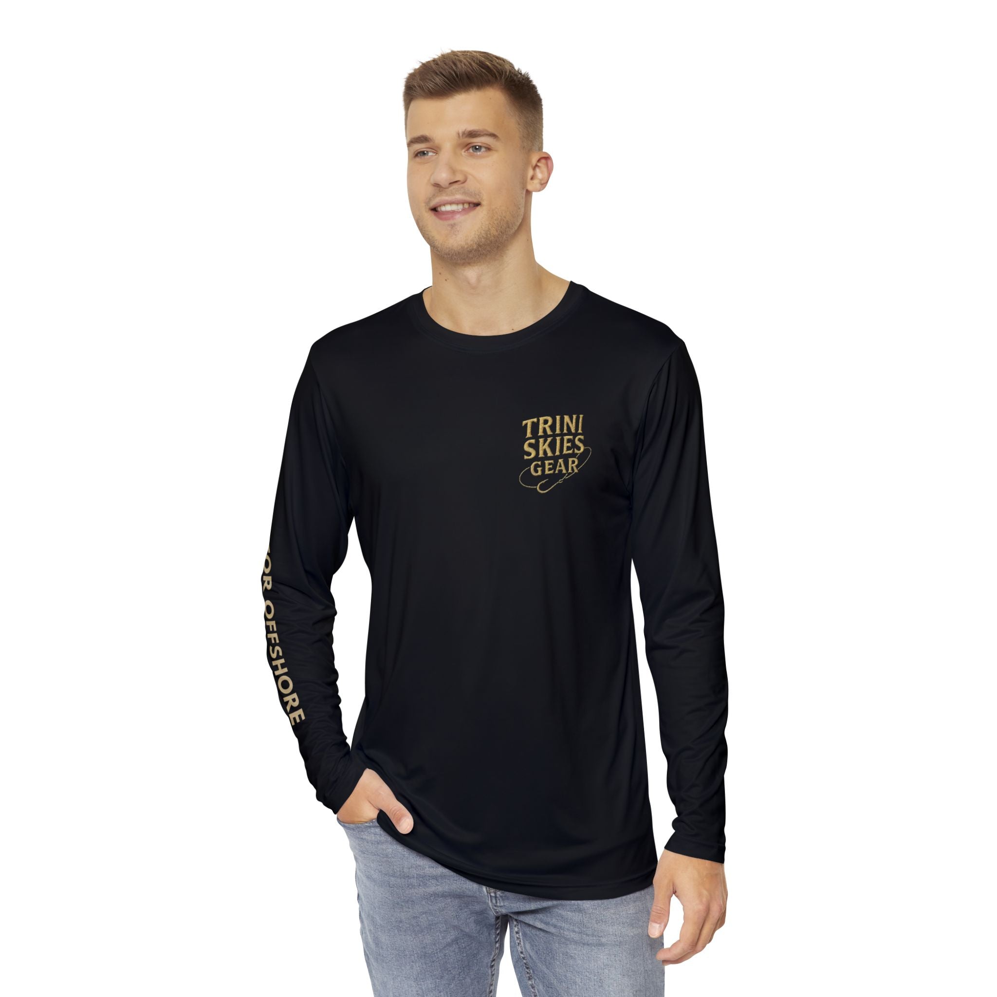 Mahi Mahi Long Sleeve Fishing Shirt, Perfect for Anglers, Casual Outdoor Wear, Fishing Trip Apparel, Great for Holidays and Gifts - Triniskies